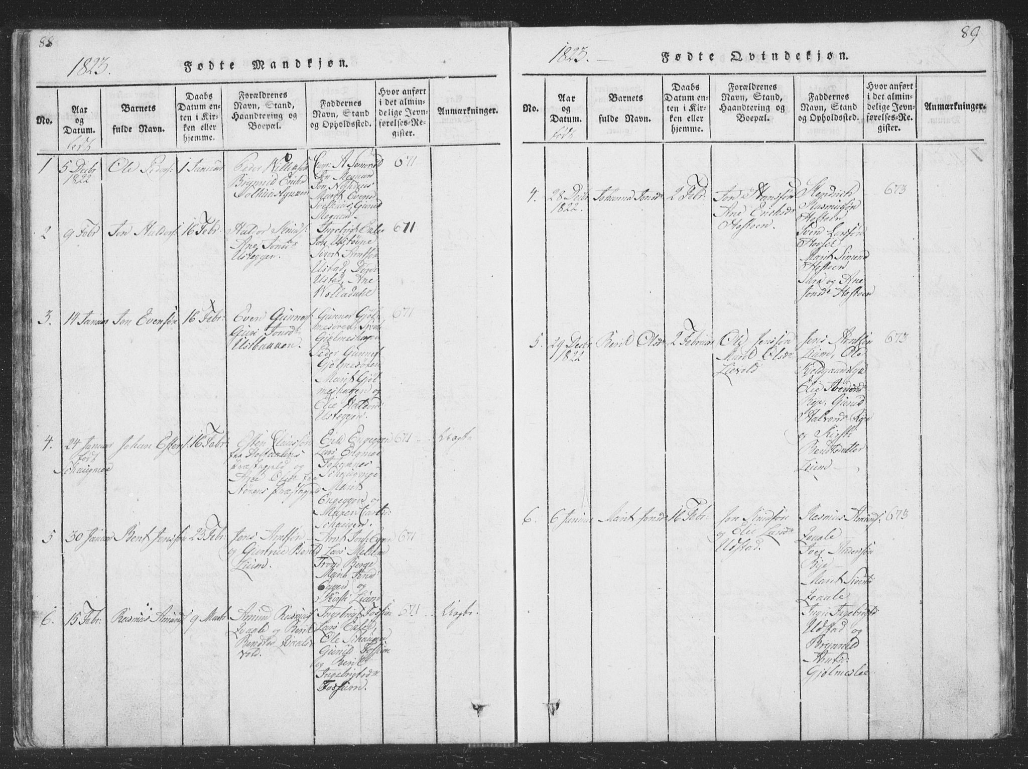 Ministerialprotokoller, klokkerbøker og fødselsregistre - Sør-Trøndelag, SAT/A-1456/668/L0816: Parish register (copy) no. 668C05, 1816-1893, p. 88-89