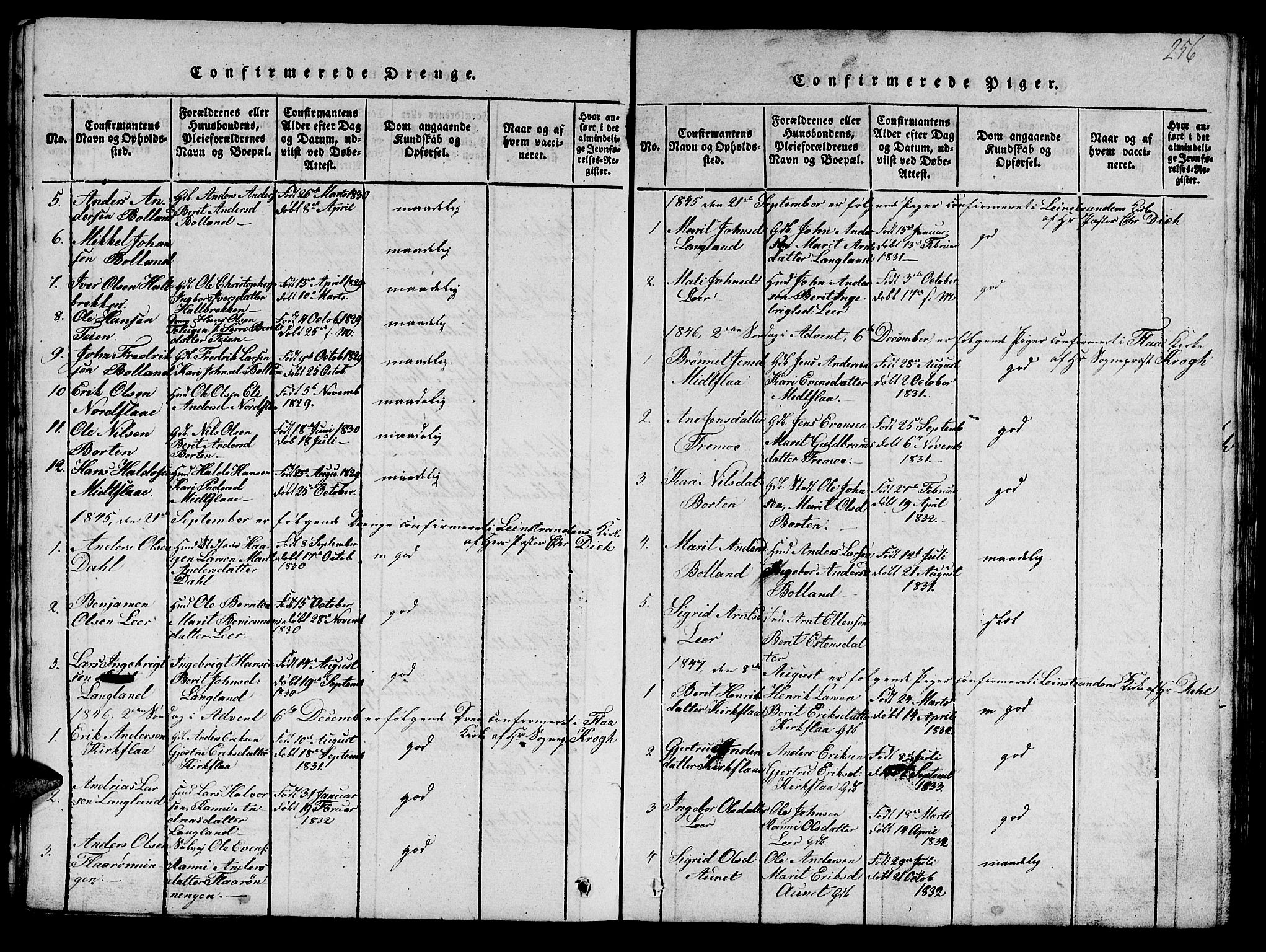 Ministerialprotokoller, klokkerbøker og fødselsregistre - Sør-Trøndelag, SAT/A-1456/693/L1121: Parish register (copy) no. 693C02, 1816-1869, p. 256