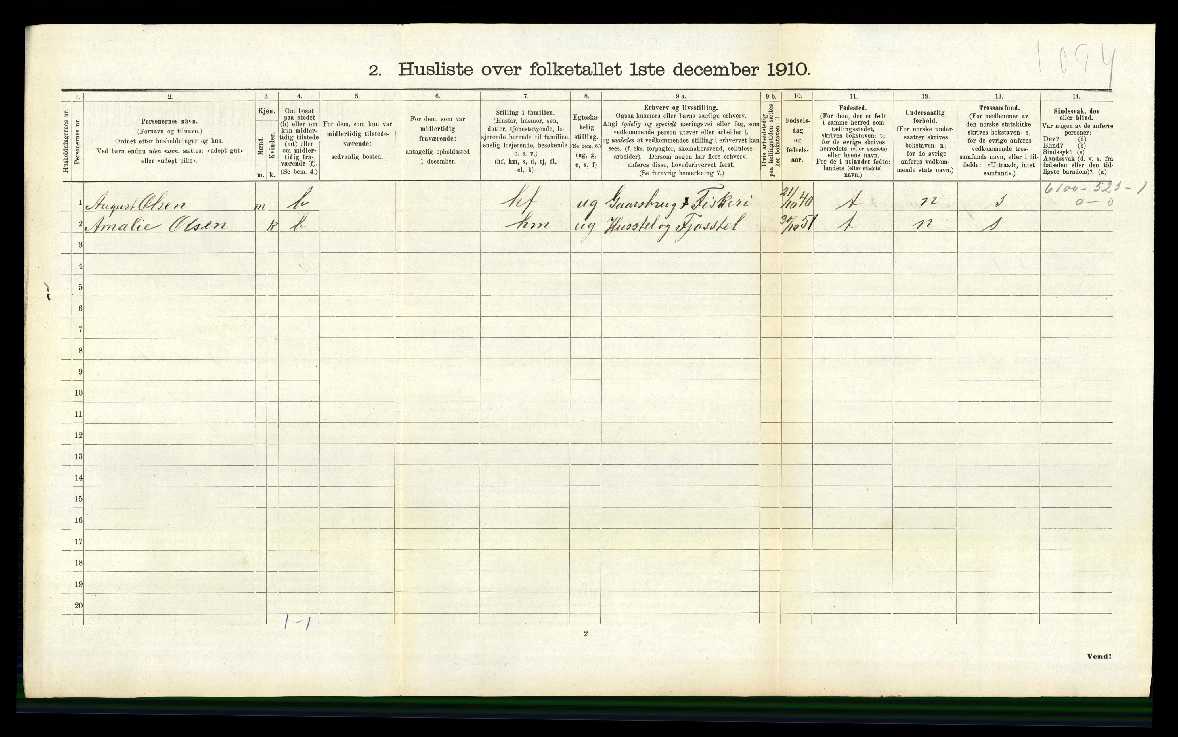 RA, 1910 census for Søgne, 1910, p. 473