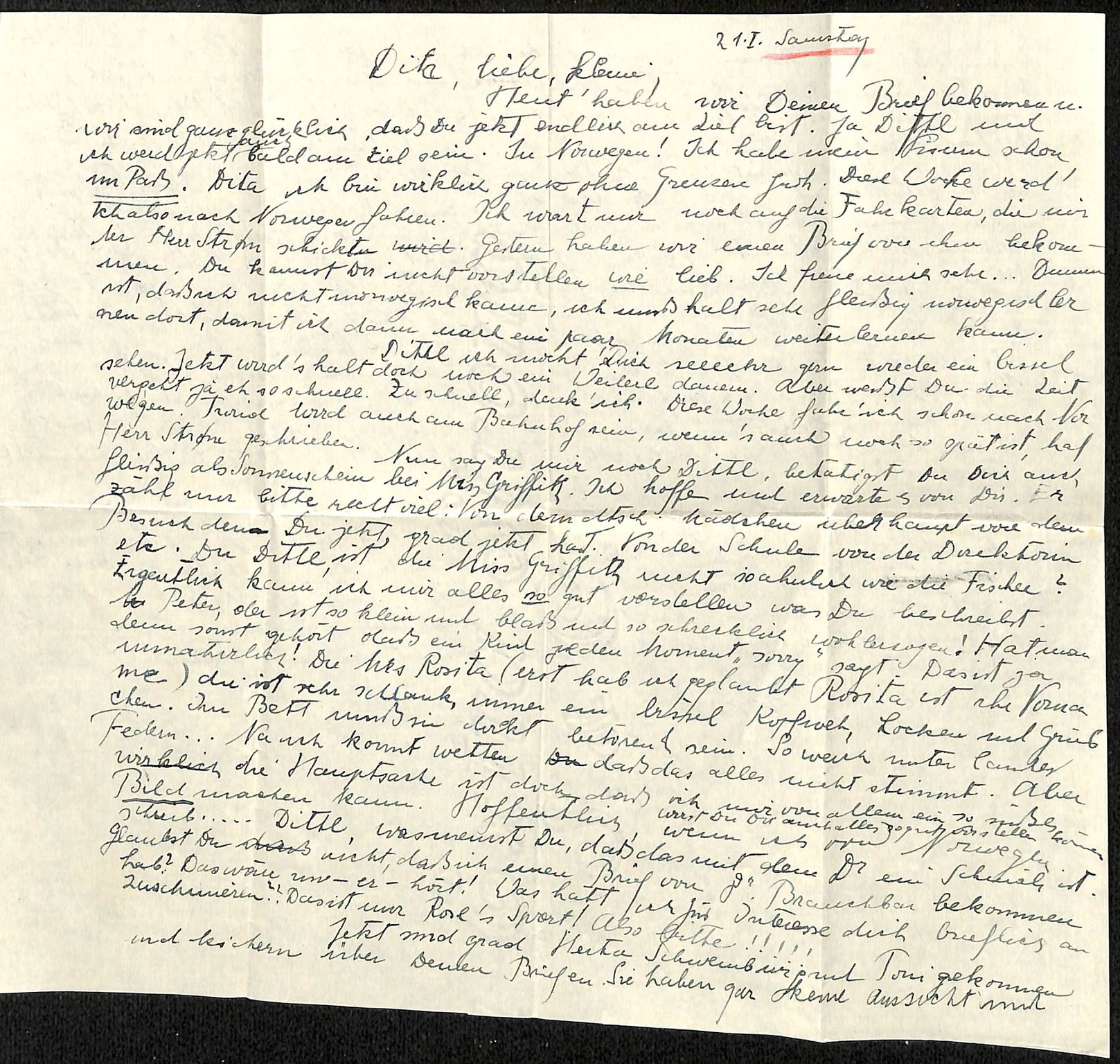 Maier, Ruth, HL/PA-7/F/0001 / Brev fra Ruth Maier til familien, 1939, p. 5