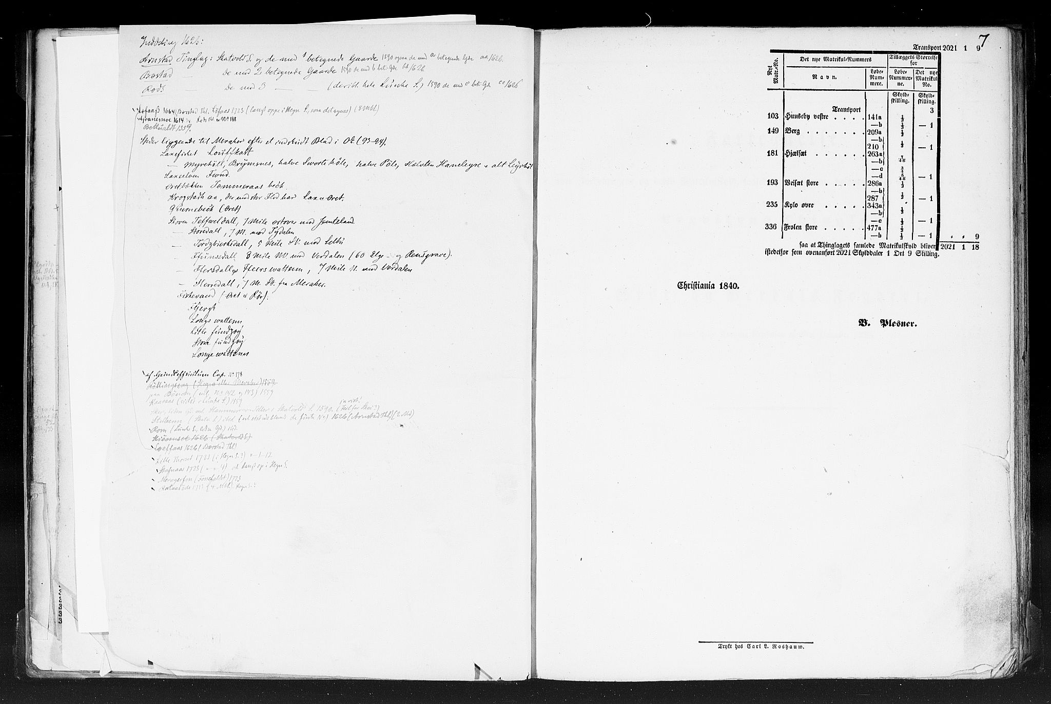 Rygh, RA/PA-0034/F/Fb/L0015/0001: Matrikkelen for 1838 / Matrikkelen for 1838 - Nordre Trondhjems amt (Nord-Trøndelag fylke), 1838, p. 7