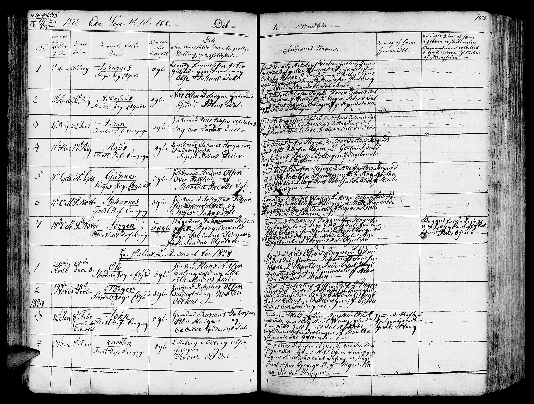 Ministerialprotokoller, klokkerbøker og fødselsregistre - Nord-Trøndelag, SAT/A-1458/717/L0152: Parish register (official) no. 717A05 /2, 1828-1836, p. 153