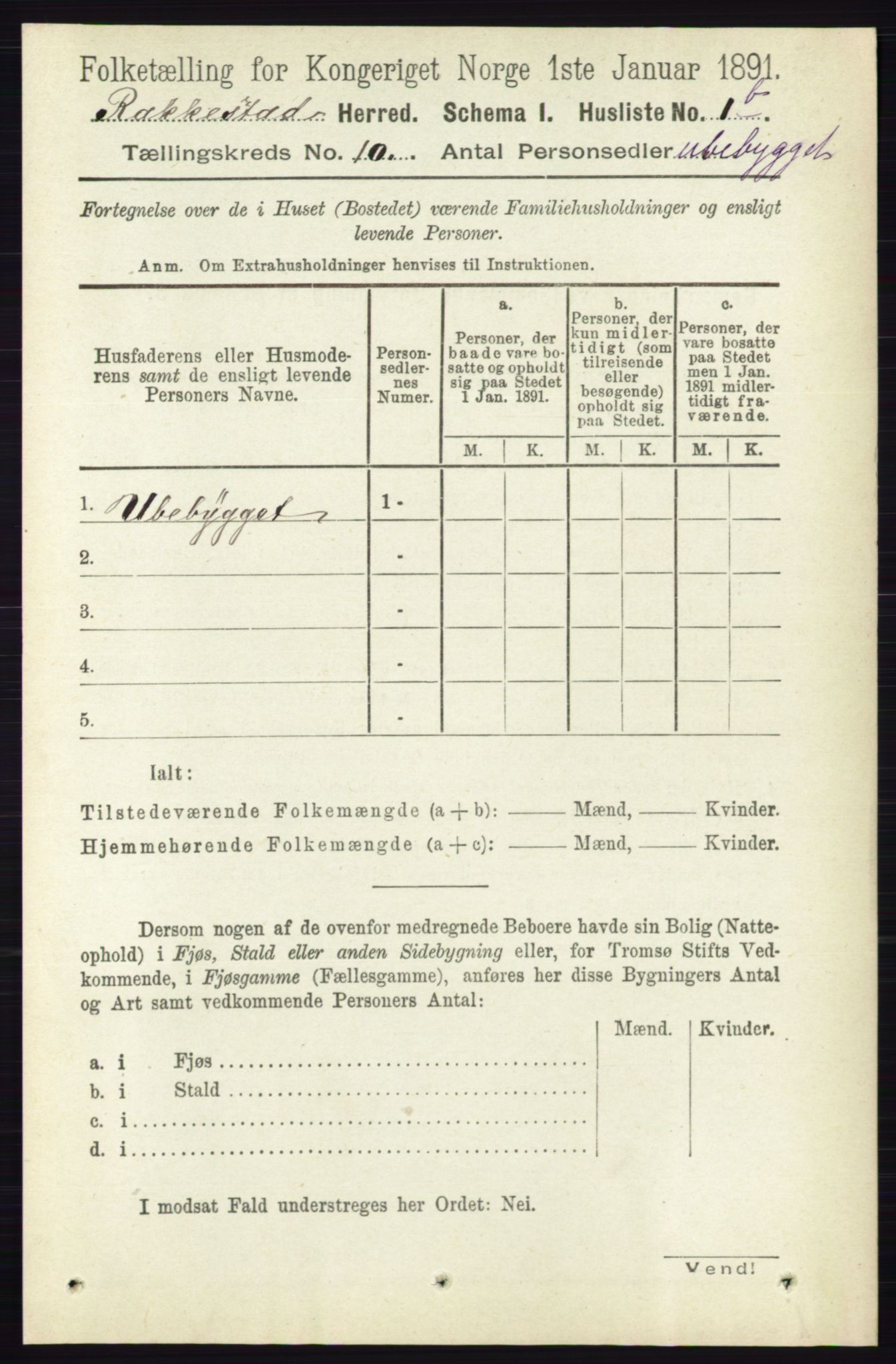 RA, 1891 census for 0128 Rakkestad, 1891, p. 4326