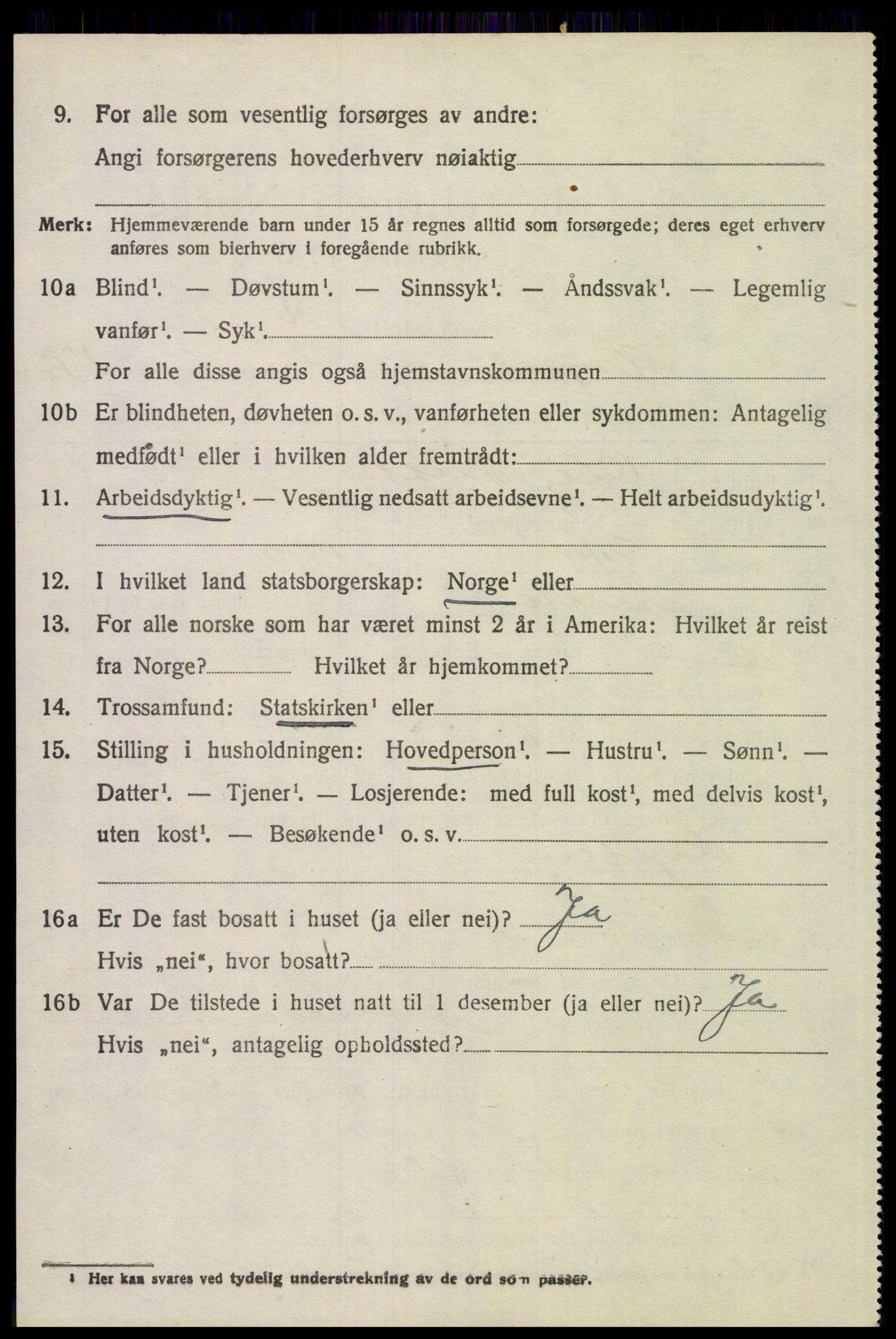 SAH, 1920 census for Trysil, 1920, p. 11898