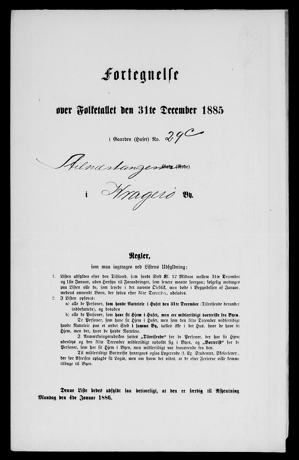 SAKO, 1885 census for 0801 Kragerø, 1885, p. 62