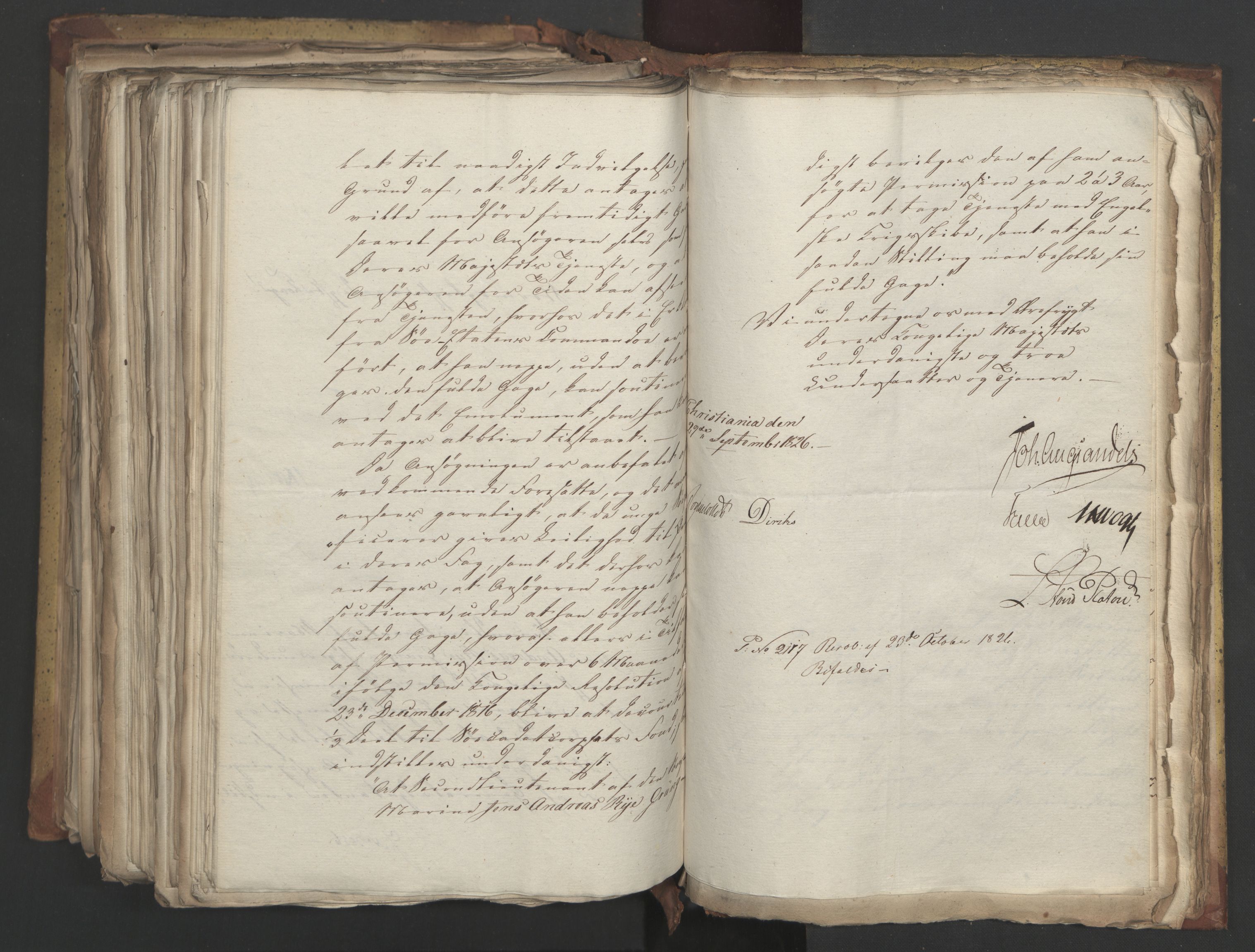 Statsrådsavdelingen i Stockholm, AV/RA-S-1003/D/Da/L0048: Regjeringsinnstillinger nr. 3600-3859, 1826, p. 520