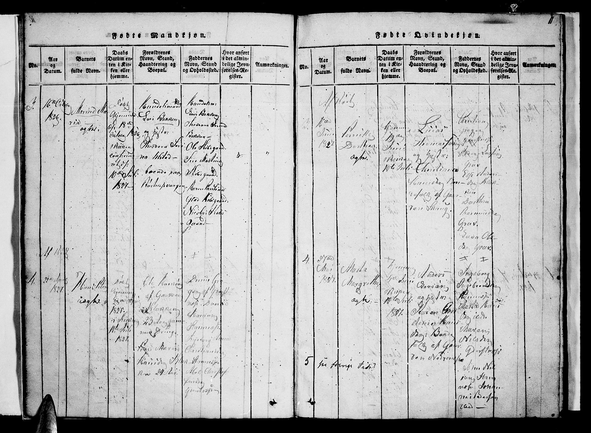 Ministerialprotokoller, klokkerbøker og fødselsregistre - Nordland, SAT/A-1459/807/L0120: Parish register (official) no. 807A03, 1821-1848, p. 11