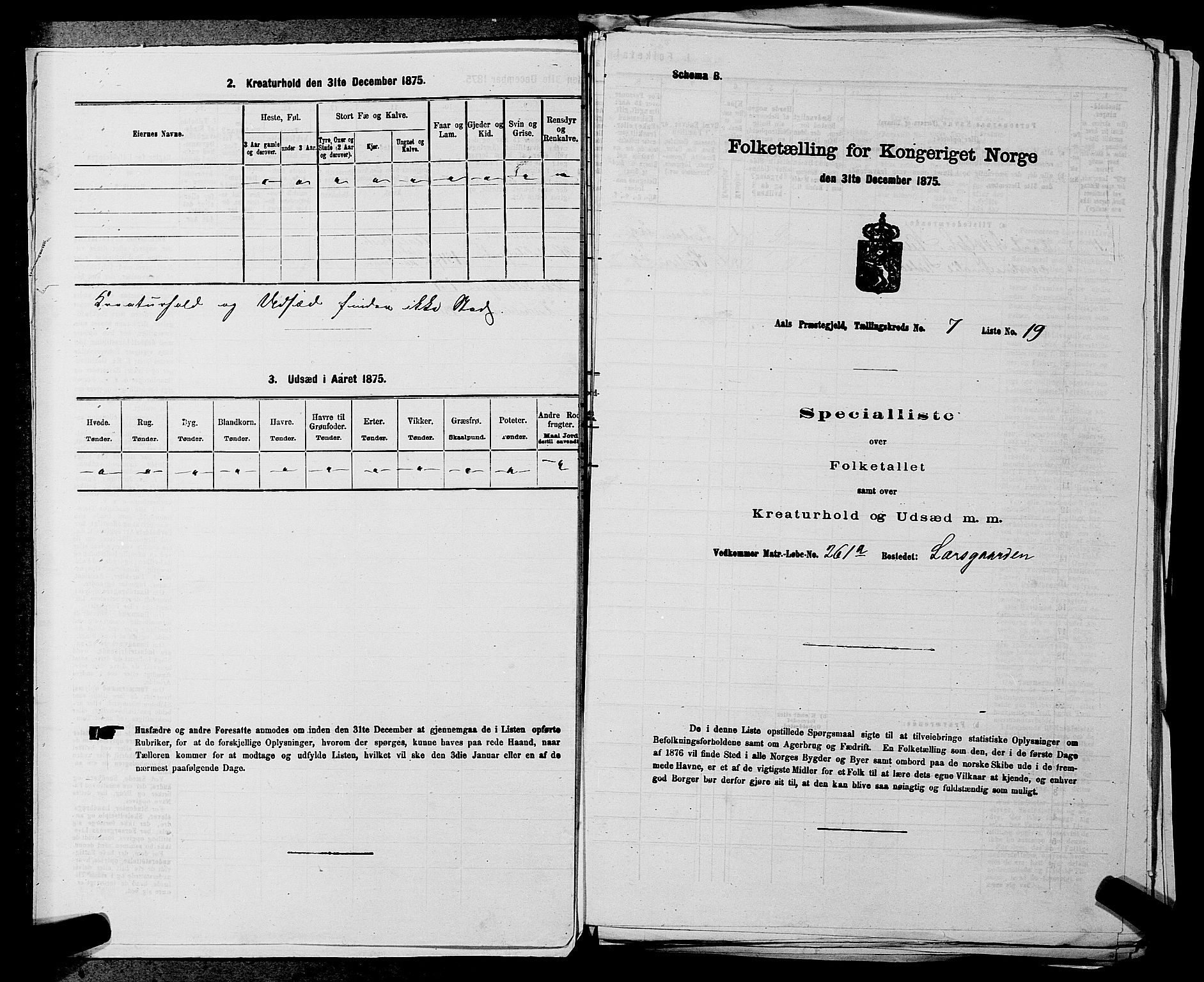 SAKO, 1875 census for 0619P Ål, 1875, p. 872