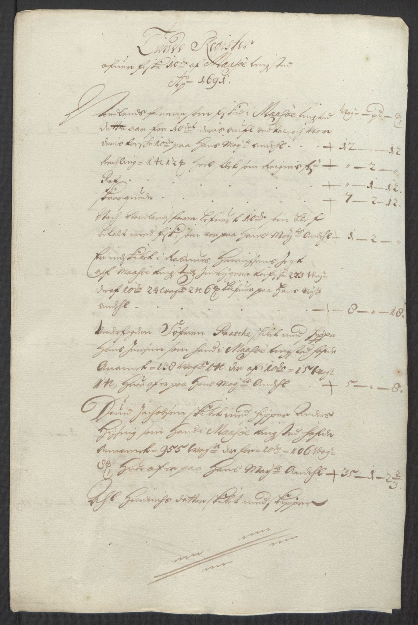 Rentekammeret inntil 1814, Reviderte regnskaper, Fogderegnskap, RA/EA-4092/R69/L4851: Fogderegnskap Finnmark/Vardøhus, 1691-1700, p. 40