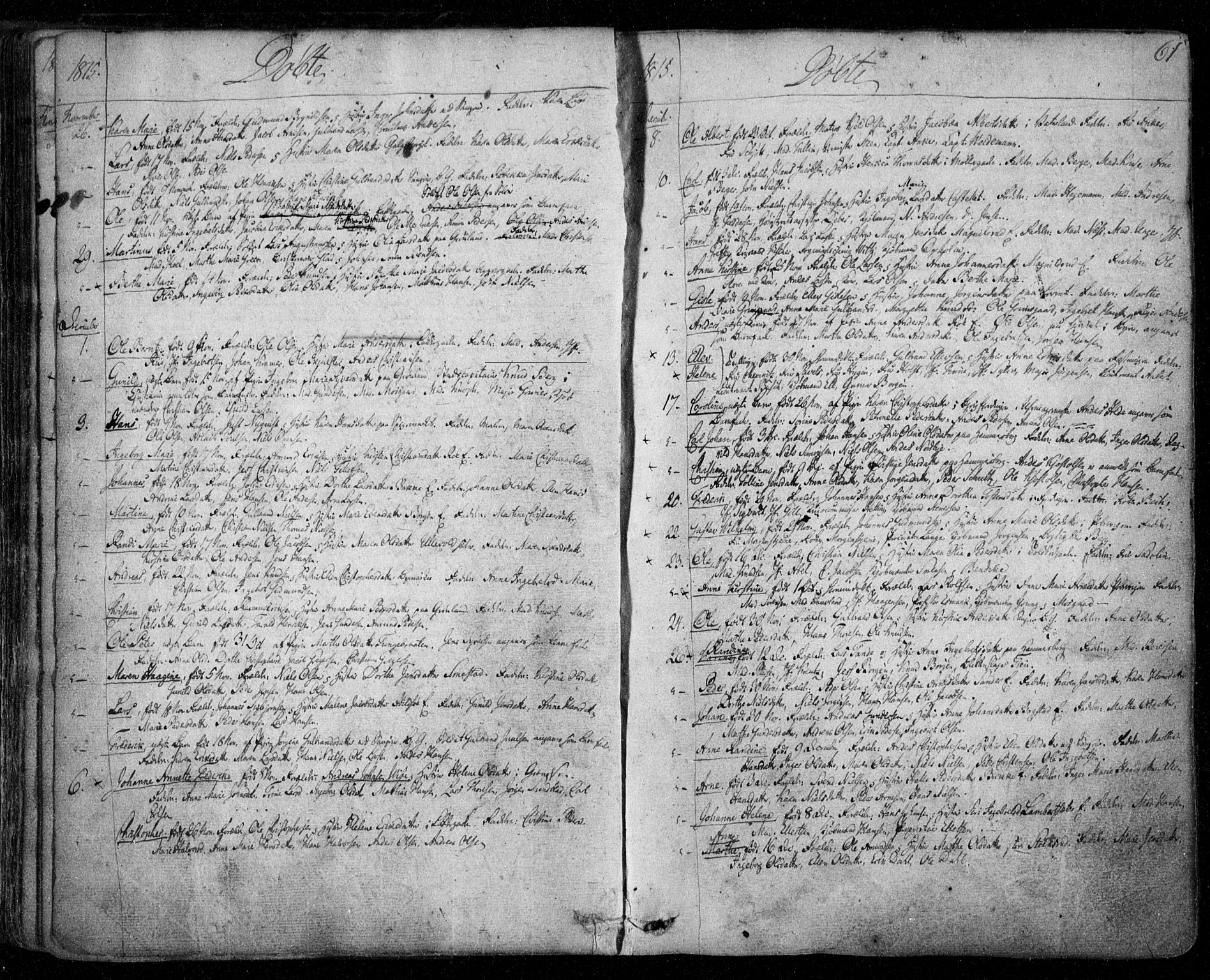 Aker prestekontor kirkebøker, SAO/A-10861/F/L0011: Parish register (official) no. 11, 1810-1819, p. 61