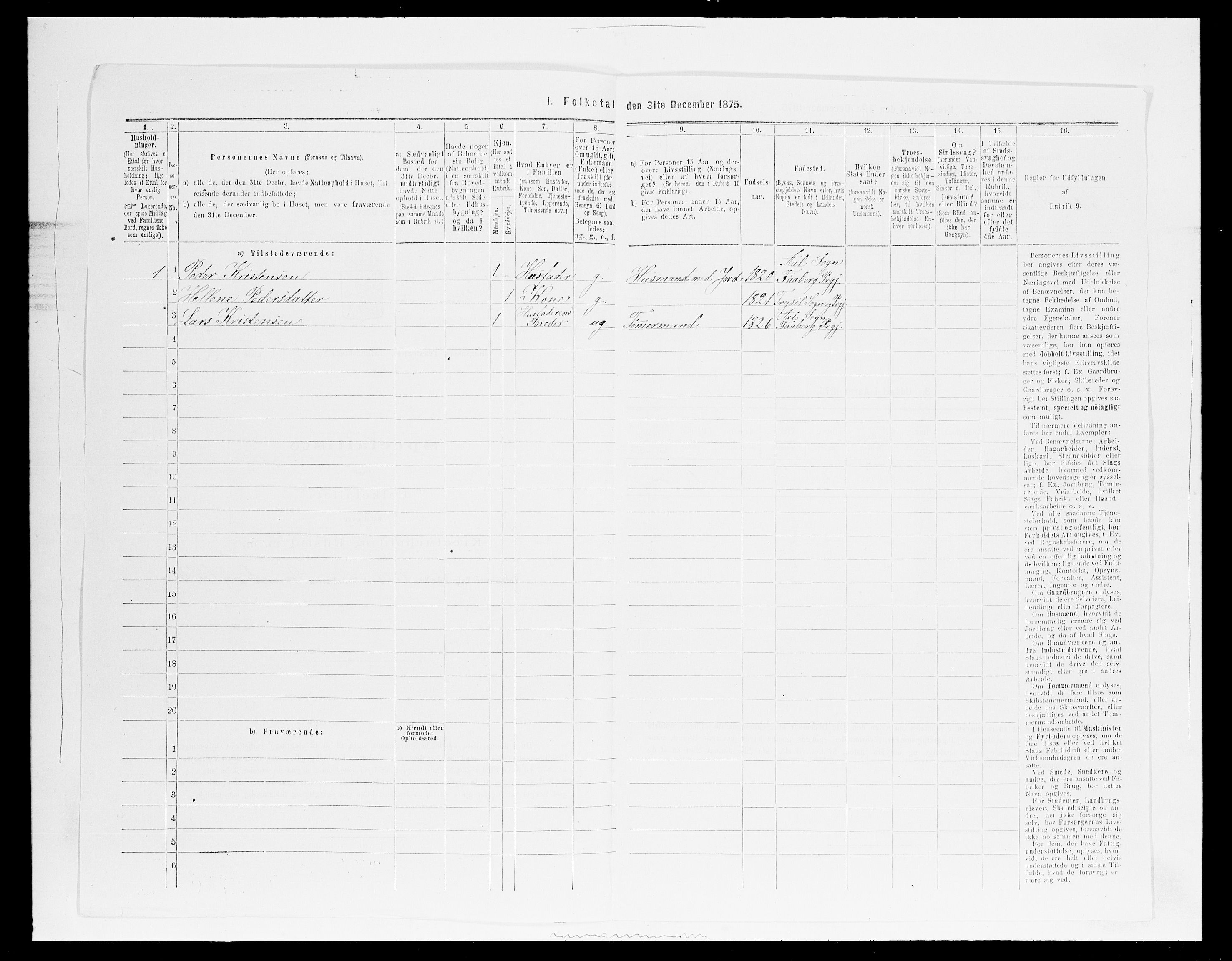 SAH, 1875 census for 0412P Ringsaker, 1875, p. 3738