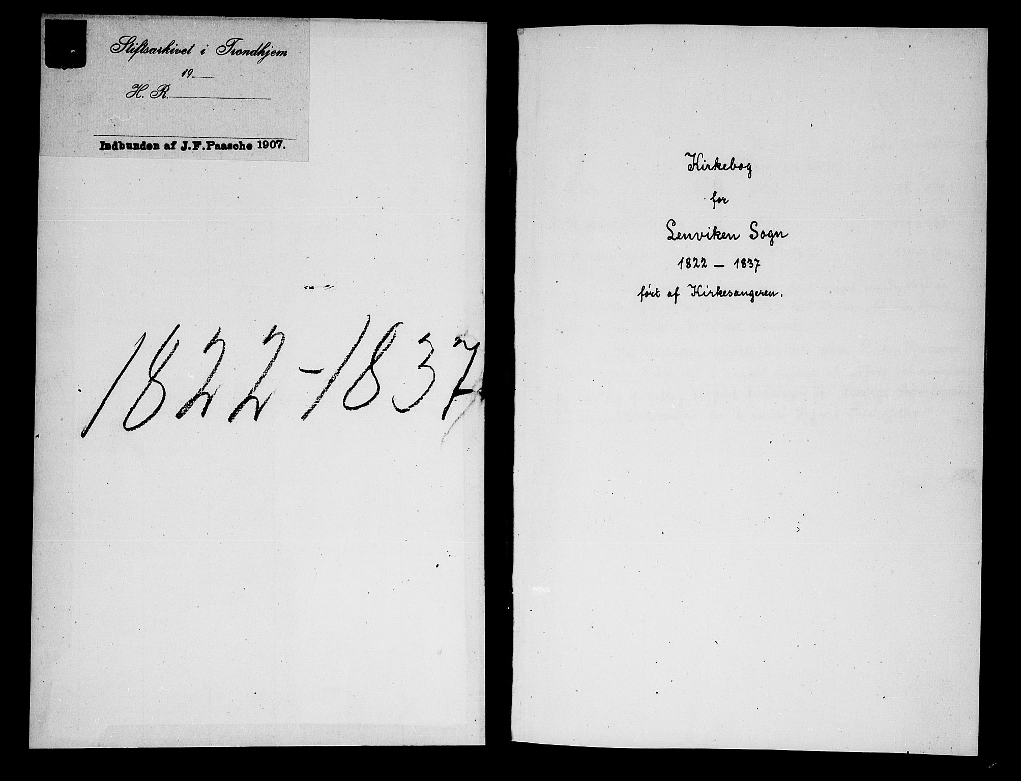 Lenvik sokneprestembete, AV/SATØ-S-1310/H/Ha/Hab/L0001klokker: Parish register (copy) no. 1, 1822-1837