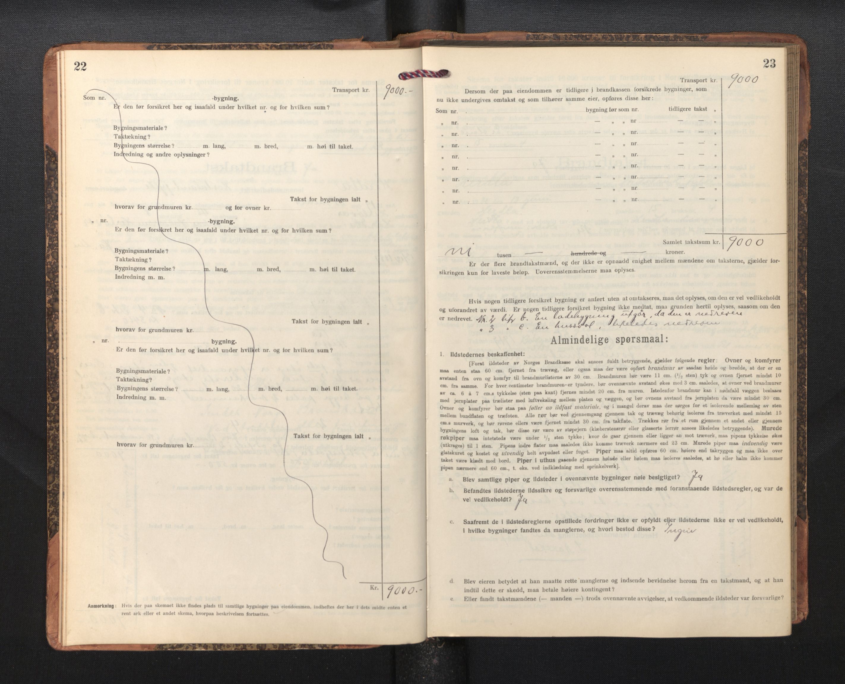 Lensmannen i Herdla, AV/SAB-A-32901/0012/L0004:  Branntakstprotokoll skjematakst, 1916-1954, p. 22-23