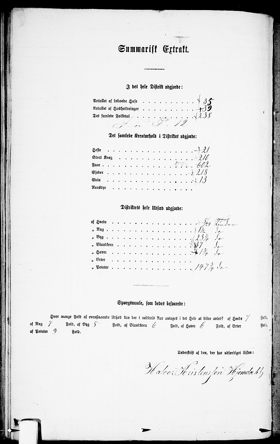 RA, 1865 census for Evje, 1865, p. 73