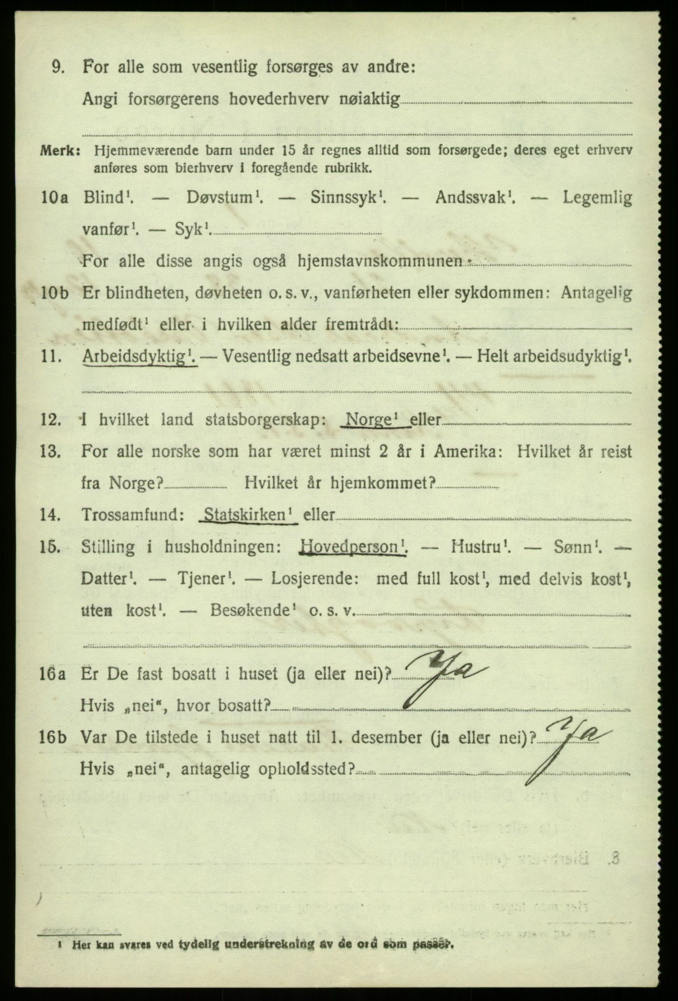 SAB, 1920 census for Herdla, 1920, p. 7524