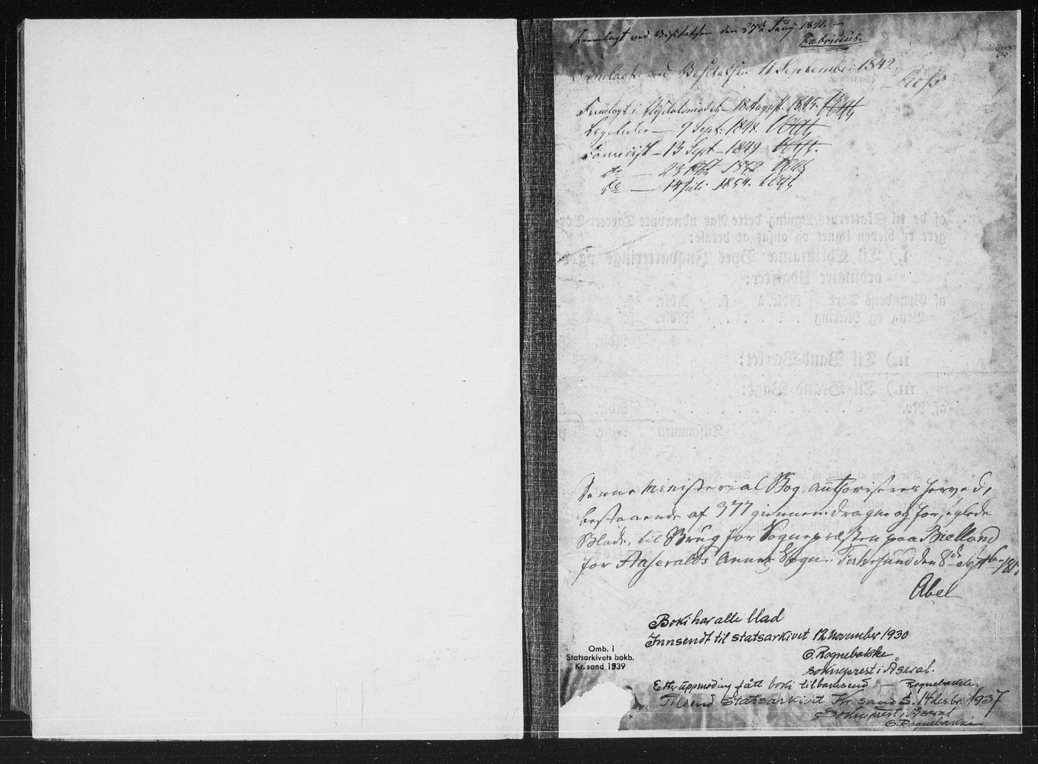 Åseral sokneprestkontor, AV/SAK-1111-0051/F/Fa/L0001: Parish register (official) no. A 1, 1815-1853