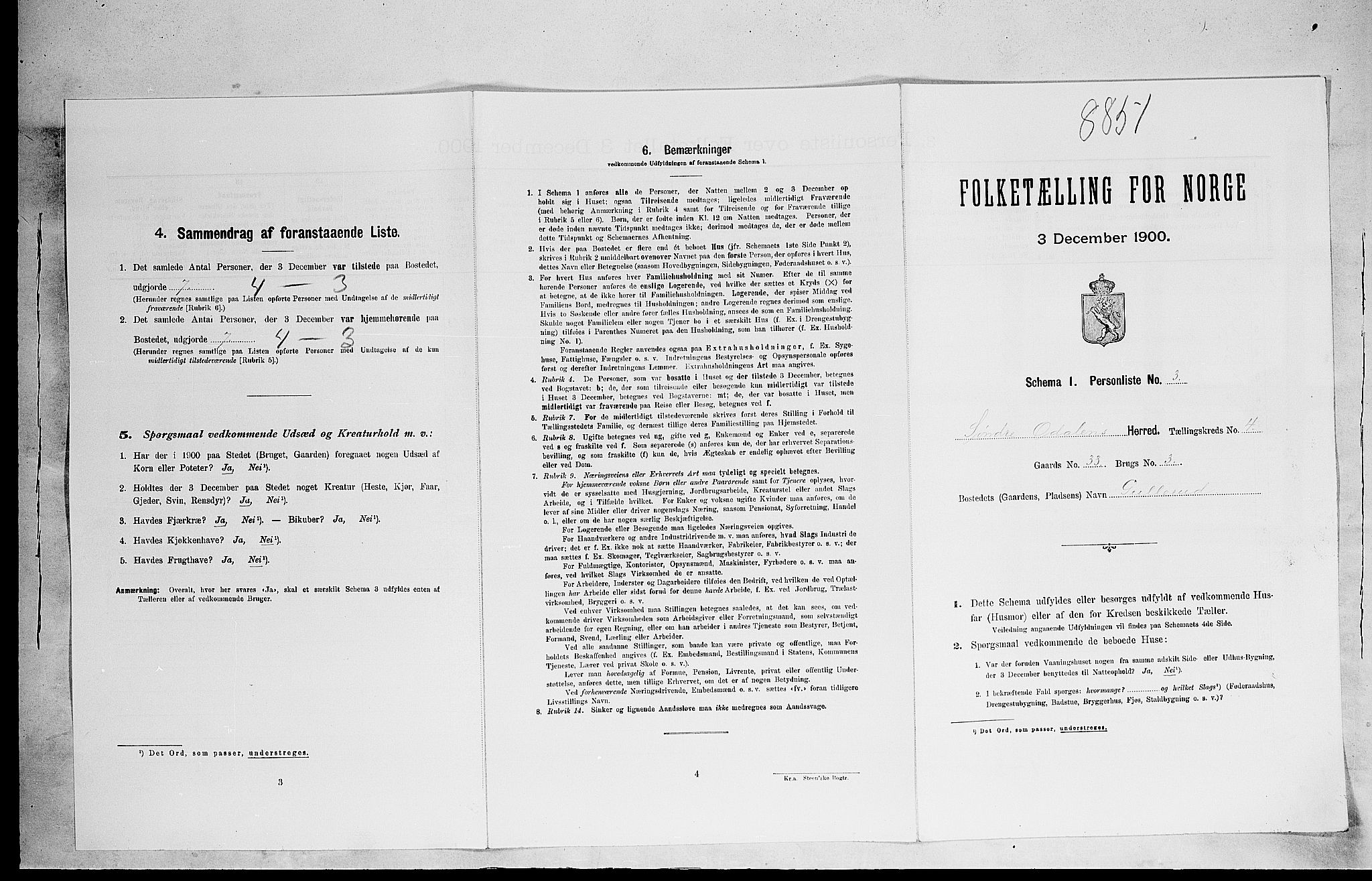 SAH, 1900 census for Sør-Odal, 1900, p. 570