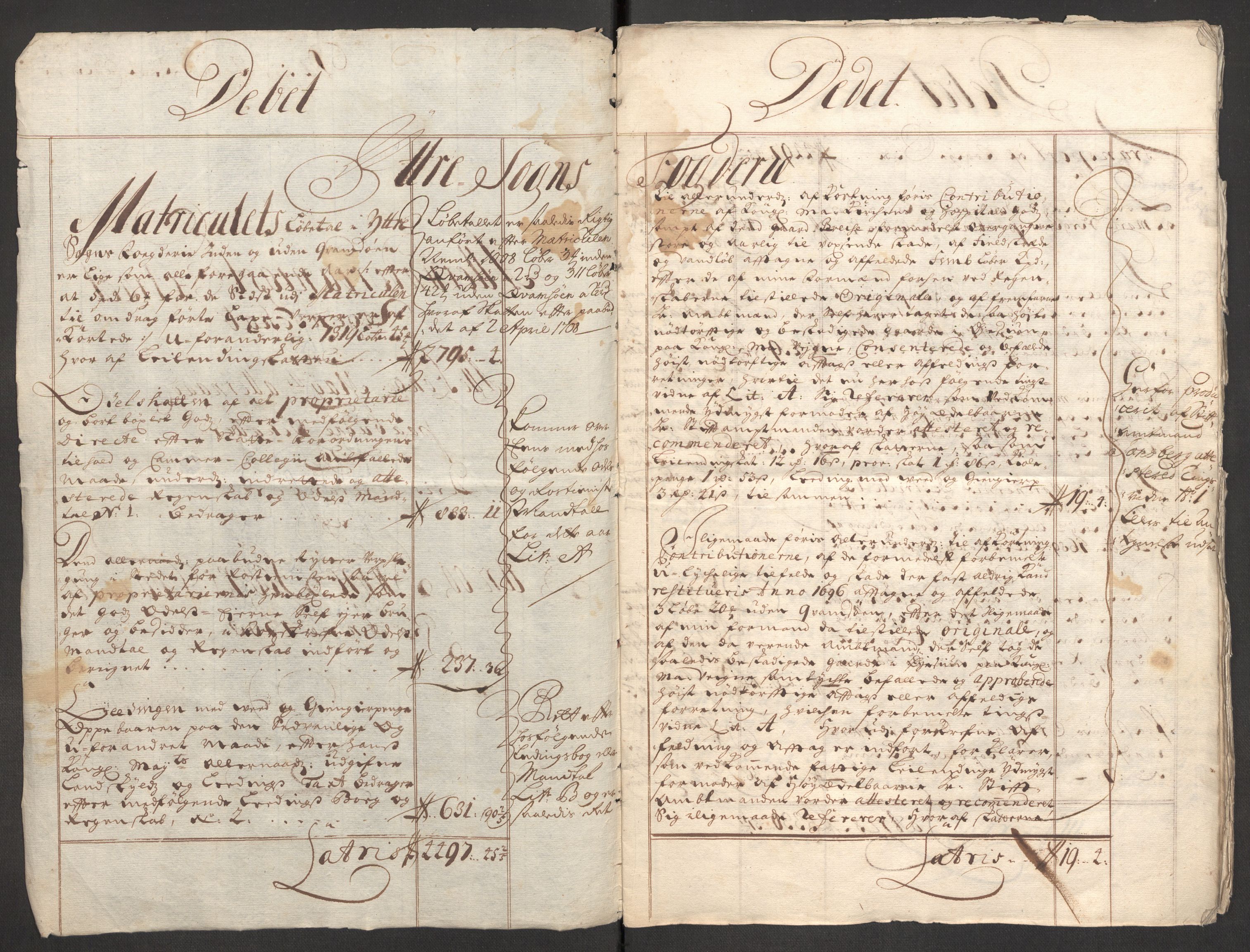 Rentekammeret inntil 1814, Reviderte regnskaper, Fogderegnskap, AV/RA-EA-4092/R52/L3315: Fogderegnskap Sogn, 1708, p. 5