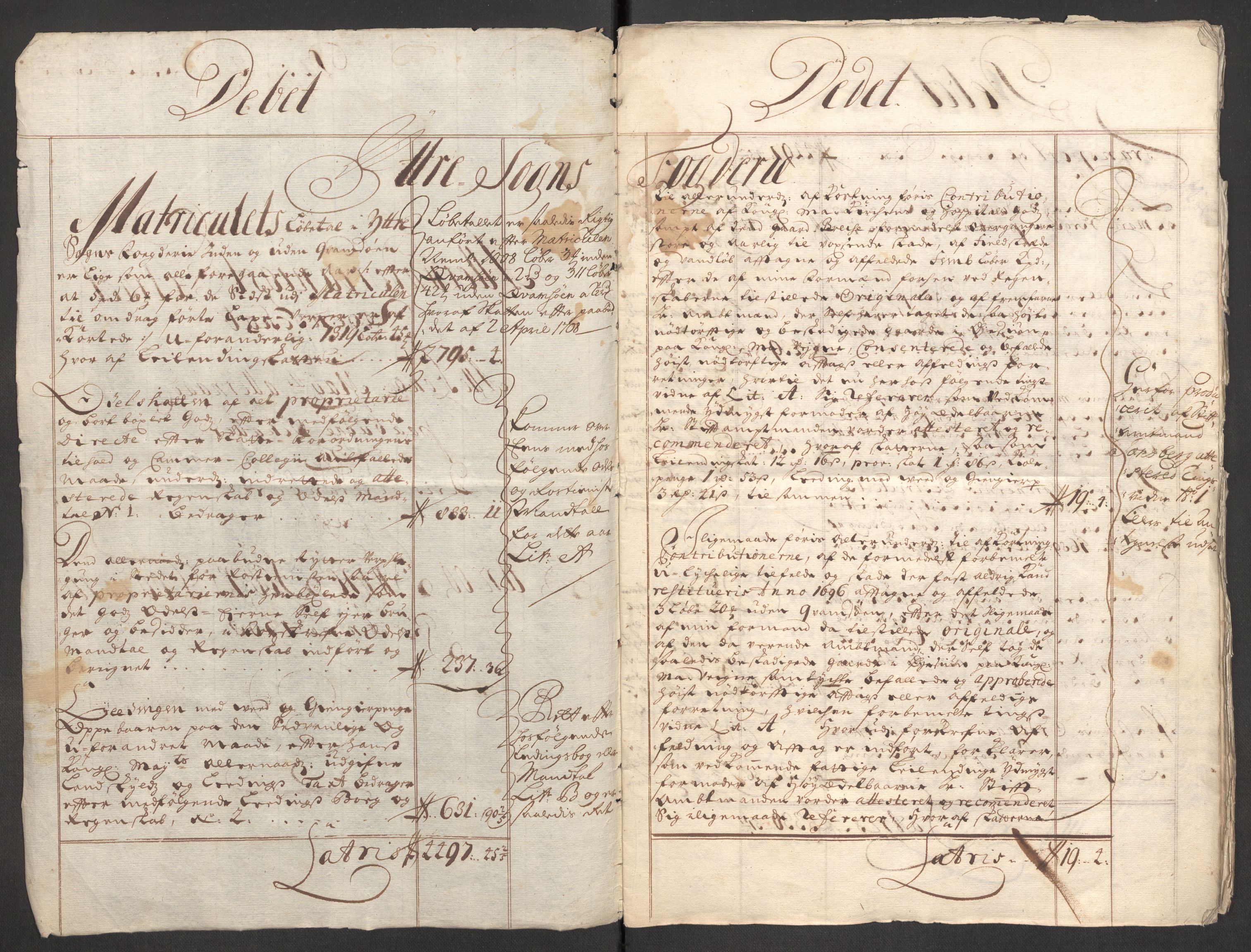 Rentekammeret inntil 1814, Reviderte regnskaper, Fogderegnskap, AV/RA-EA-4092/R52/L3315: Fogderegnskap Sogn, 1708, p. 5