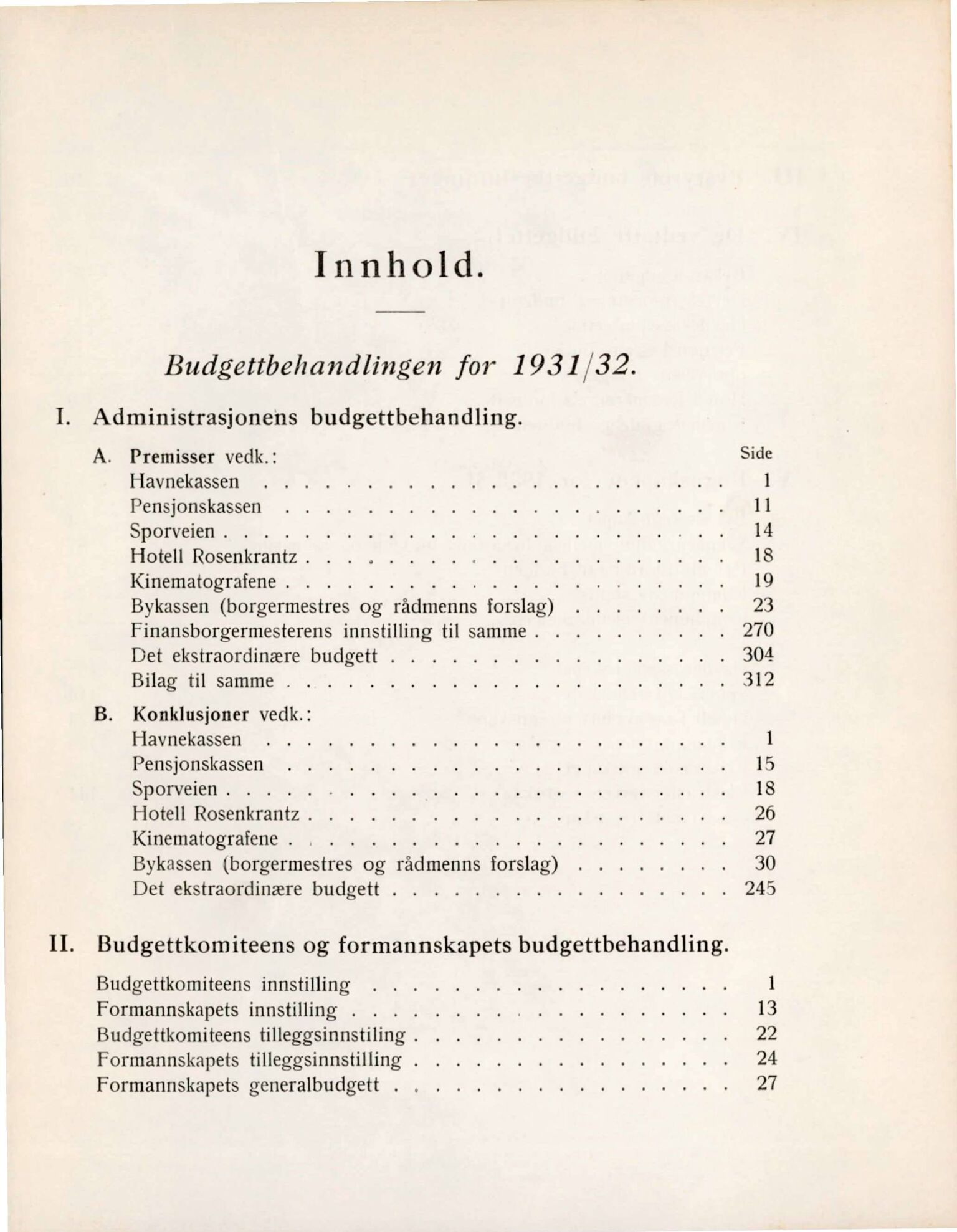 Bergen kommune. Formannskapet, BBA/A-0003/Ad/L0123: Bergens Kommuneforhandlinger, bind II, 1931