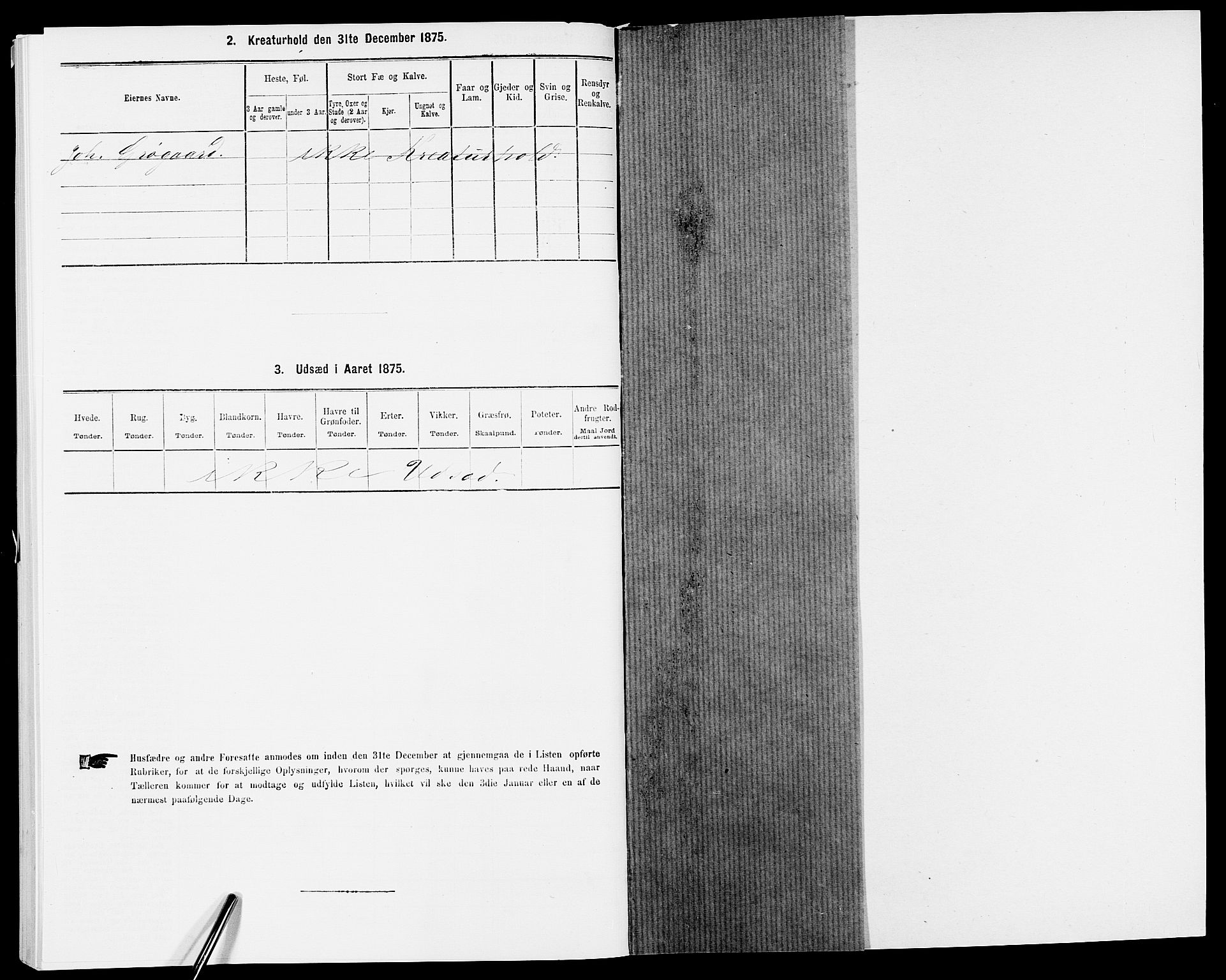 SAK, 1875 census for 0926L Vestre Moland/Vestre Moland, 1875, p. 173