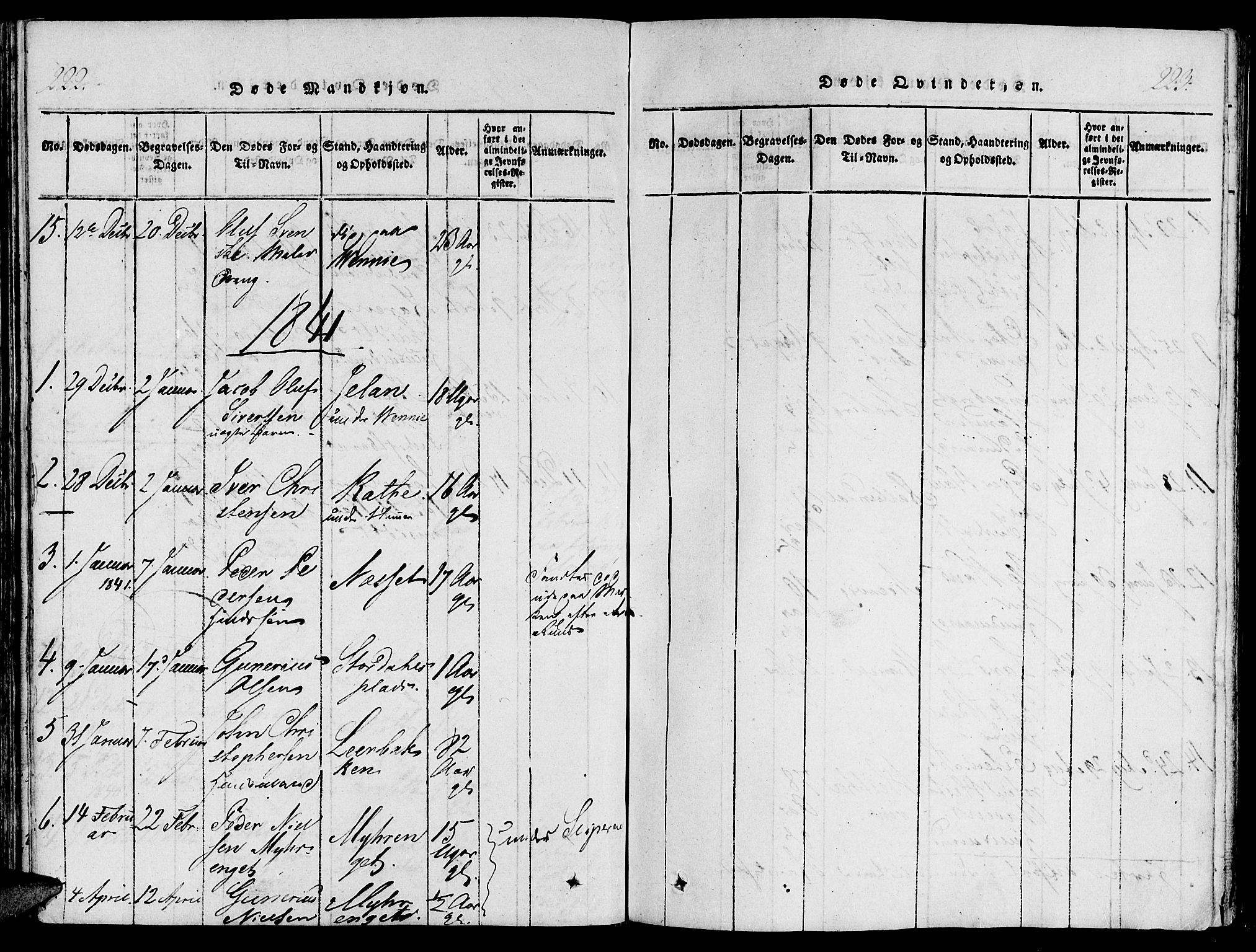 Ministerialprotokoller, klokkerbøker og fødselsregistre - Nord-Trøndelag, AV/SAT-A-1458/733/L0322: Parish register (official) no. 733A01, 1817-1842, p. 222-223