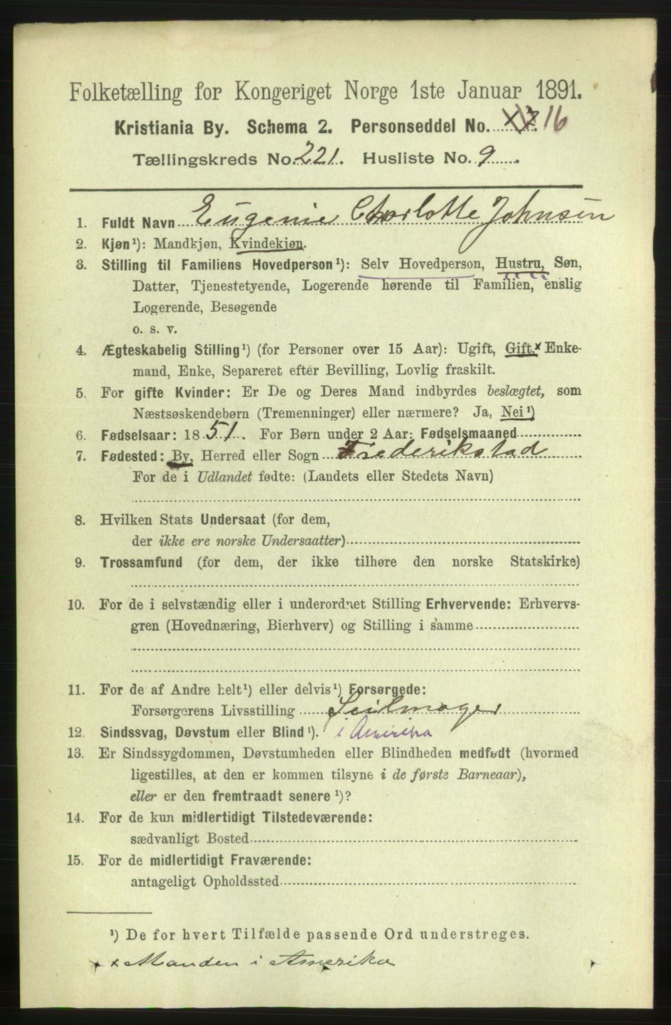 RA, 1891 census for 0301 Kristiania, 1891, p. 132408