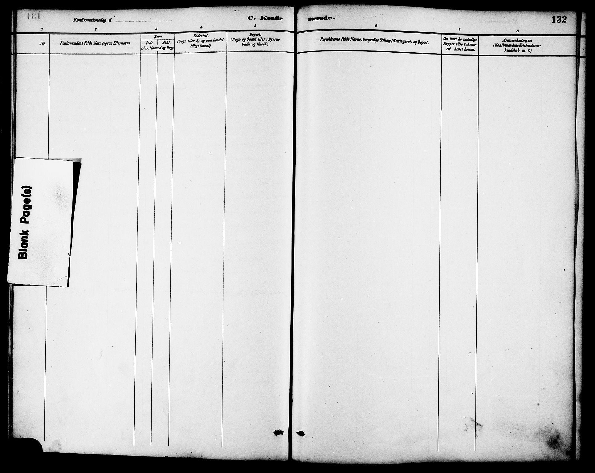 Ministerialprotokoller, klokkerbøker og fødselsregistre - Møre og Romsdal, SAT/A-1454/536/L0501: Parish register (official) no. 536A10, 1884-1896, p. 132