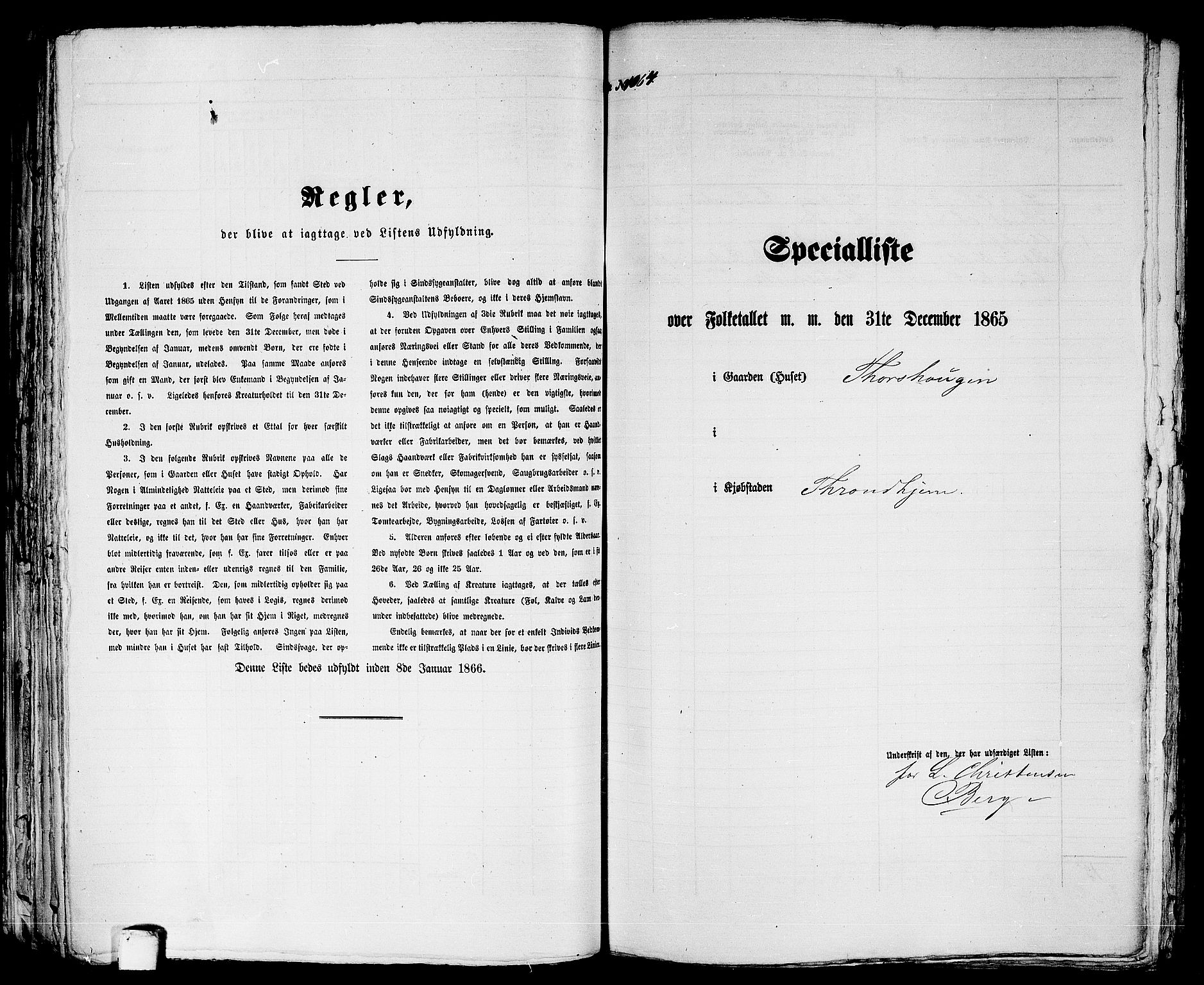 RA, 1865 census for Trondheim, 1865, p. 2209