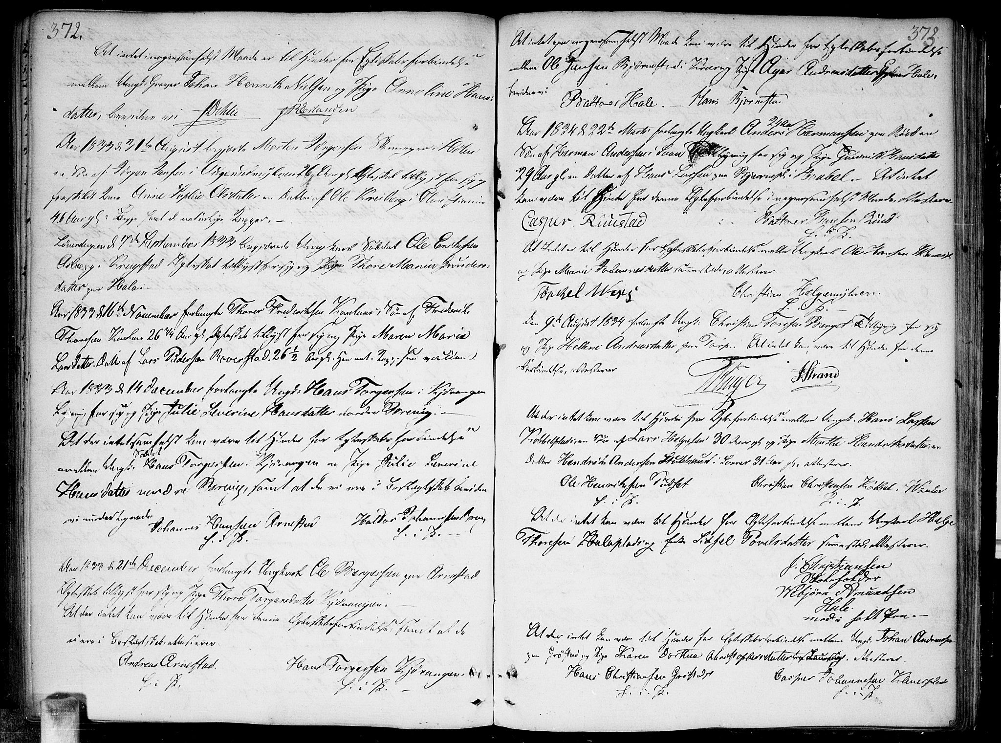 Vestby prestekontor Kirkebøker, AV/SAO-A-10893/F/Fa/L0004: Parish register (official) no. I 4, 1797-1813, p. 372-373