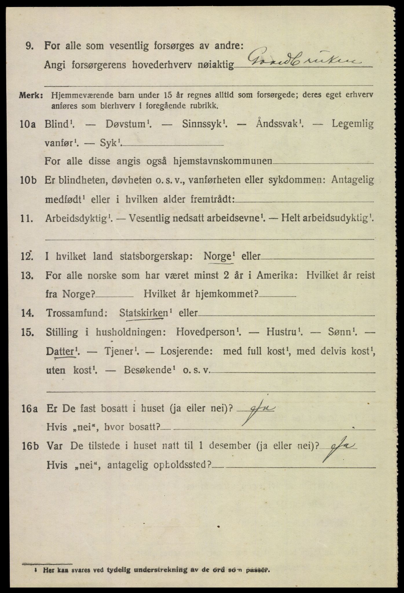 SAH, 1920 census for Tolga, 1920, p. 5452