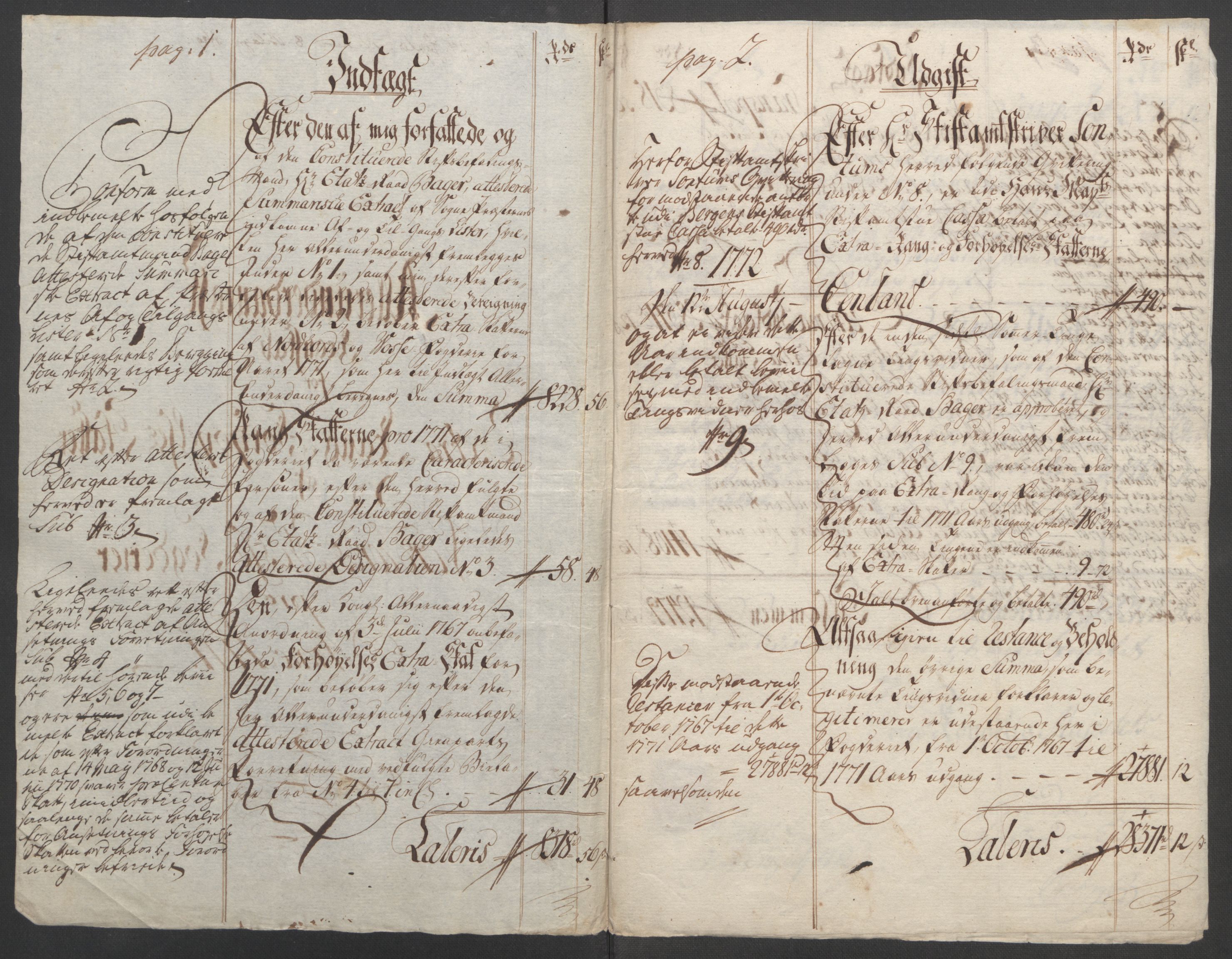 Rentekammeret inntil 1814, Reviderte regnskaper, Fogderegnskap, RA/EA-4092/R51/L3303: Ekstraskatten Nordhordland og Voss, 1762-1772, p. 583