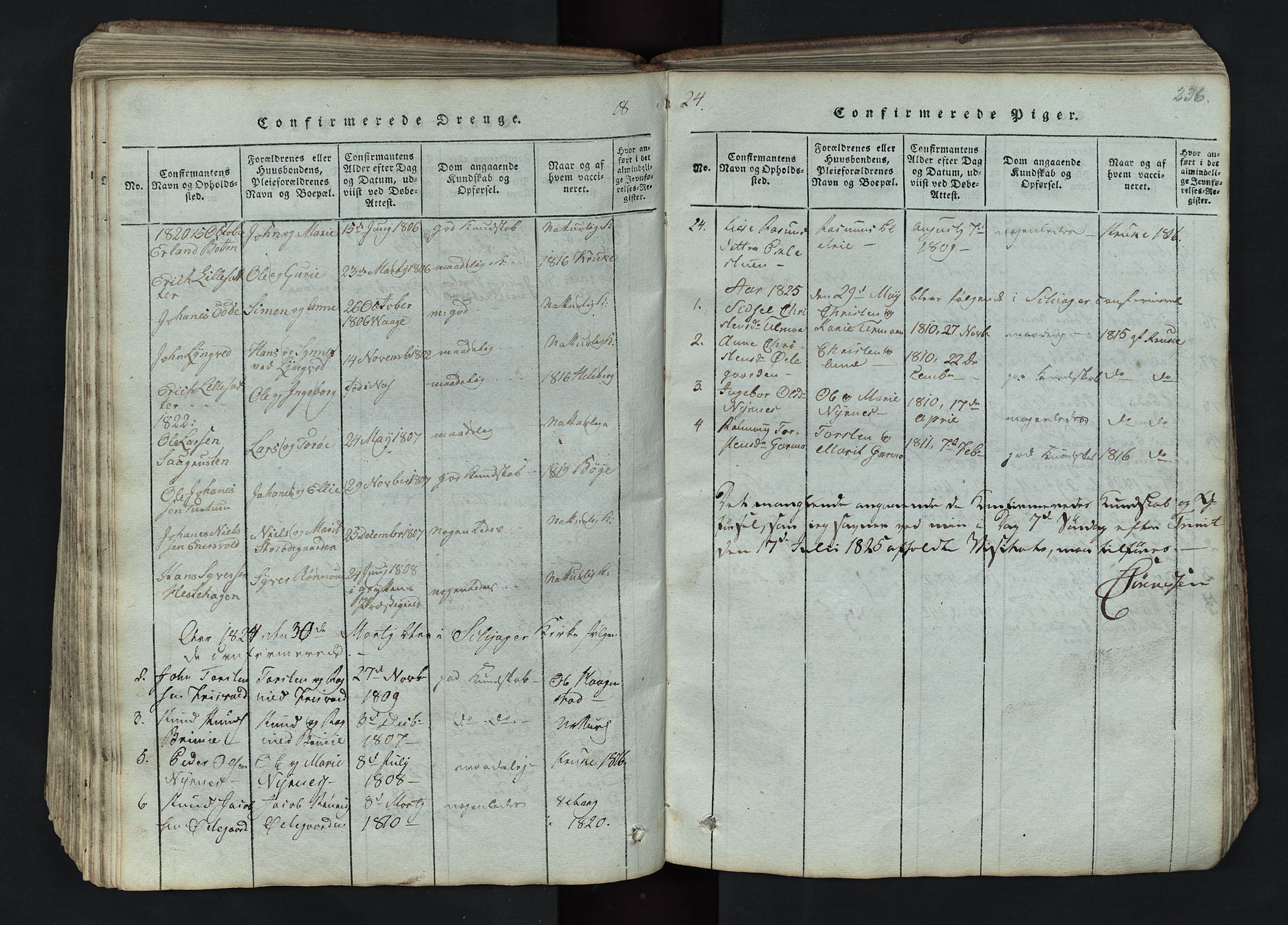 Lom prestekontor, SAH/PREST-070/L/L0002: Parish register (copy) no. 2, 1815-1844, p. 236