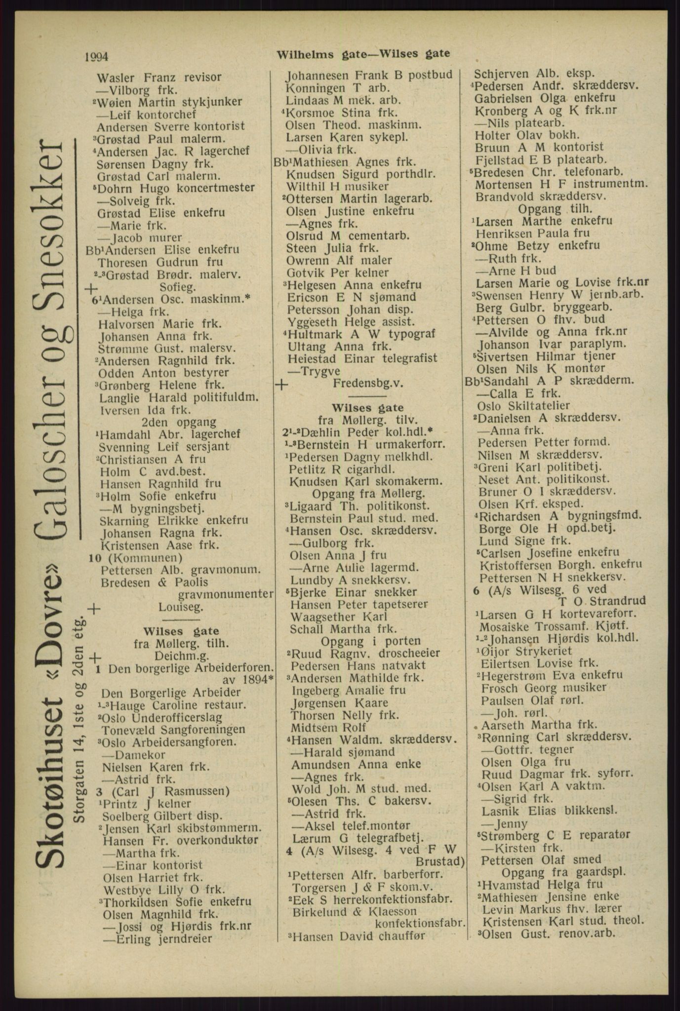 Kristiania/Oslo adressebok, PUBL/-, 1929, p. 1994