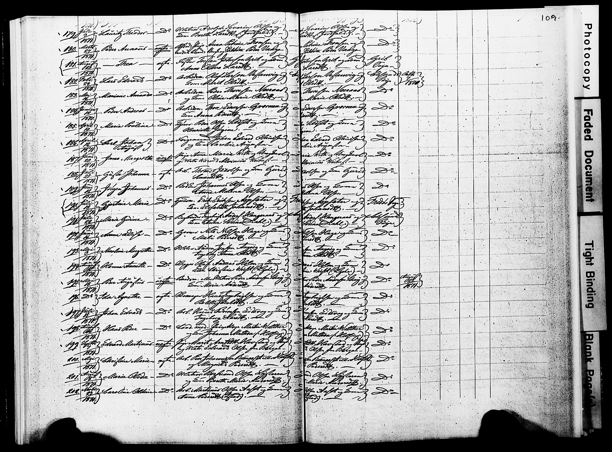 Ministerialprotokoller, klokkerbøker og fødselsregistre - Møre og Romsdal, SAT/A-1454/572/L0857: Parish register (official) no. 572D01, 1866-1872, p. 108-109