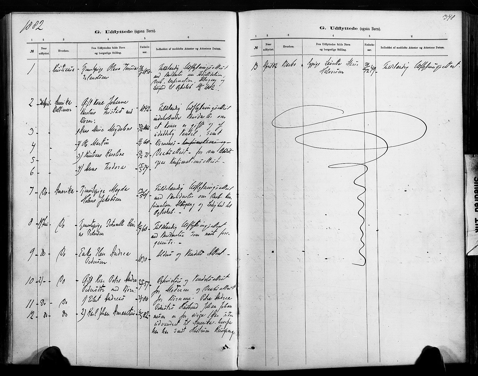 Hisøy sokneprestkontor, AV/SAK-1111-0020/F/Fa/L0003: Parish register (official) no. A 3, 1881-1894, p. 348