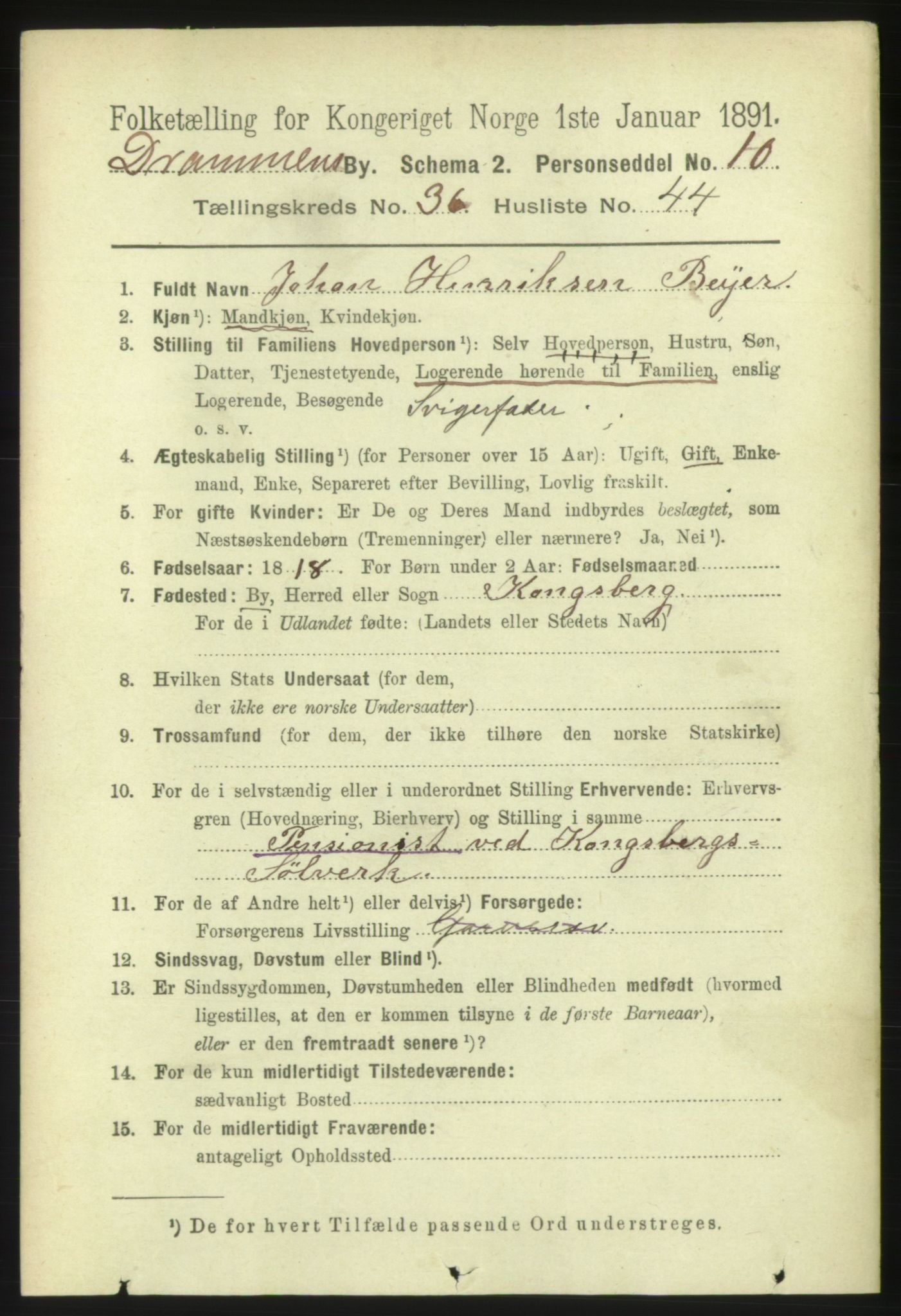 RA, 1891 census for 0602 Drammen, 1891, p. 22796