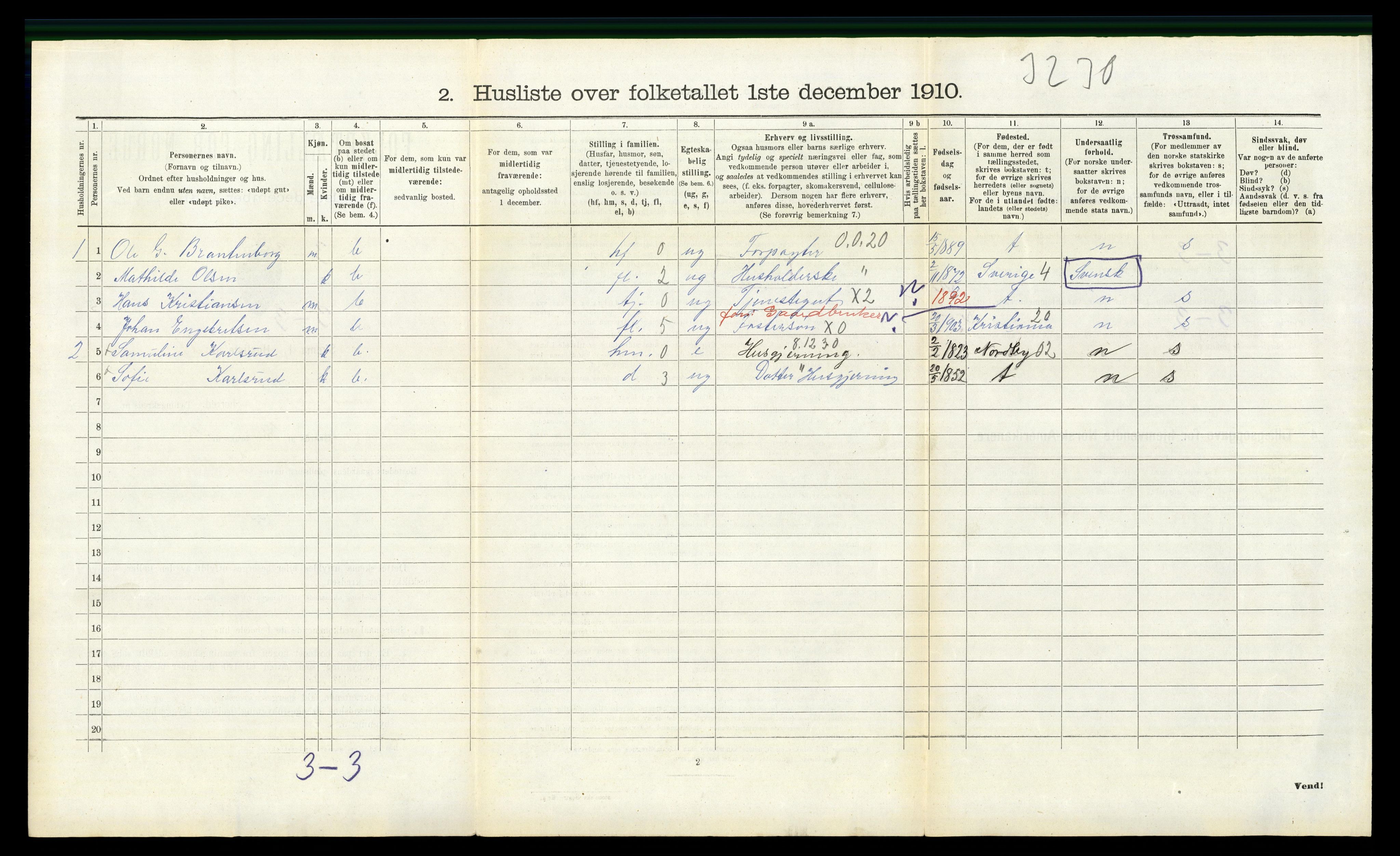 RA, 1910 census for Kråkstad, 1910, p. 1076