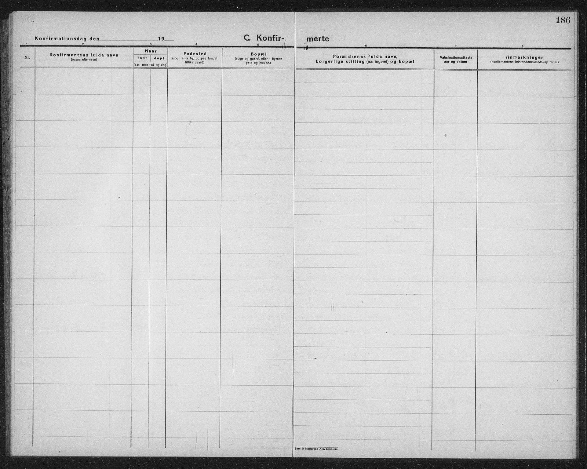 Ministerialprotokoller, klokkerbøker og fødselsregistre - Sør-Trøndelag, SAT/A-1456/603/L0175: Parish register (copy) no. 603C03, 1923-1941, p. 186