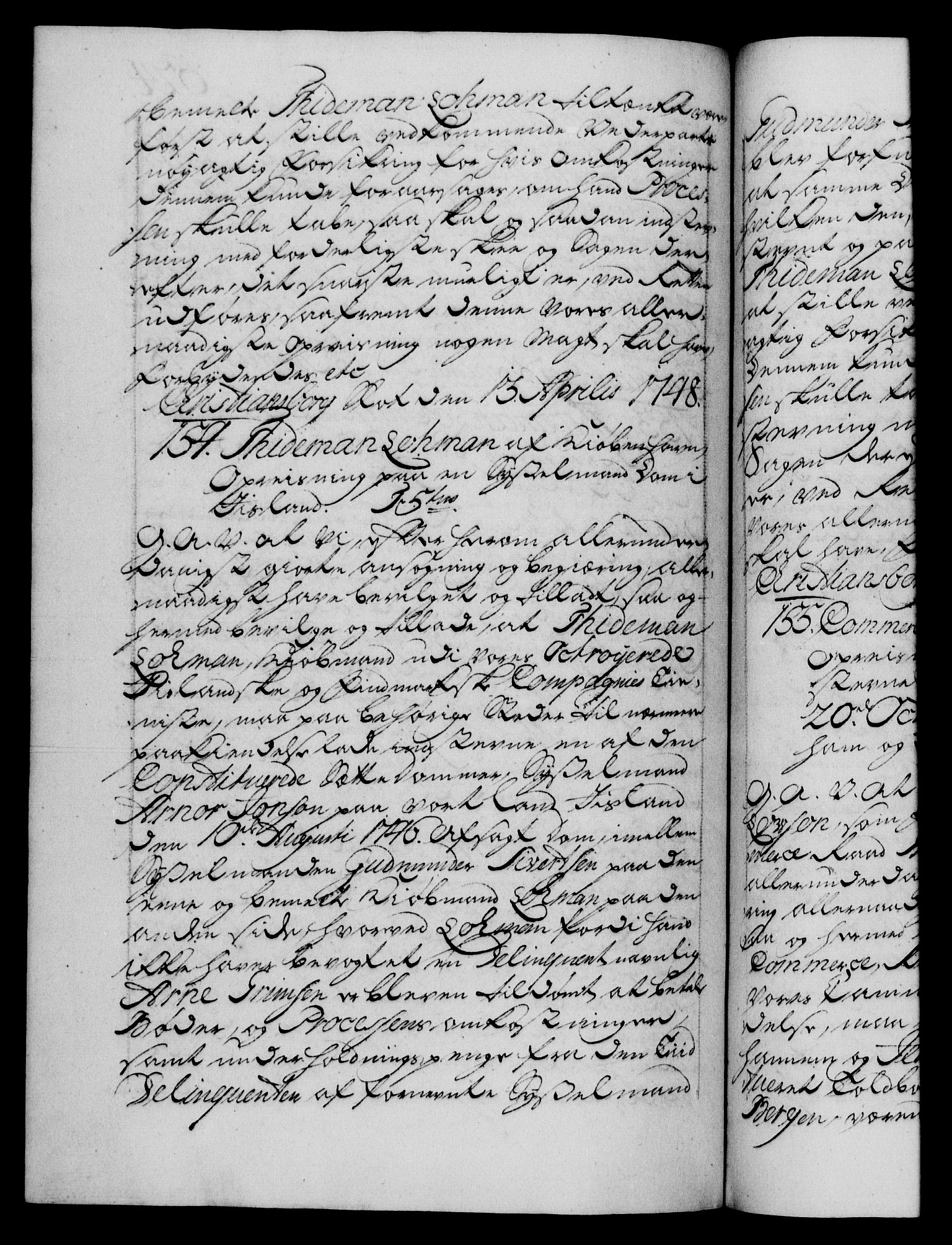 Danske Kanselli 1572-1799, AV/RA-EA-3023/F/Fc/Fca/Fcaa/L0035: Norske registre, 1746-1748, p. 624b