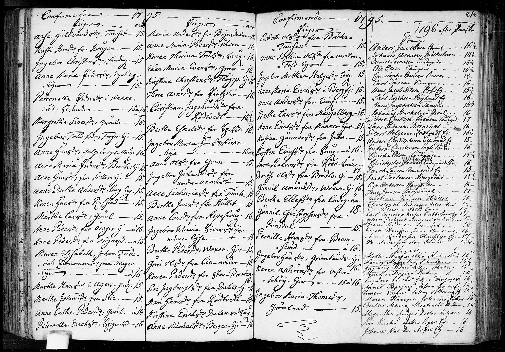 Aker prestekontor kirkebøker, SAO/A-10861/F/L0010: Parish register (official) no. 10, 1786-1809, p. 212