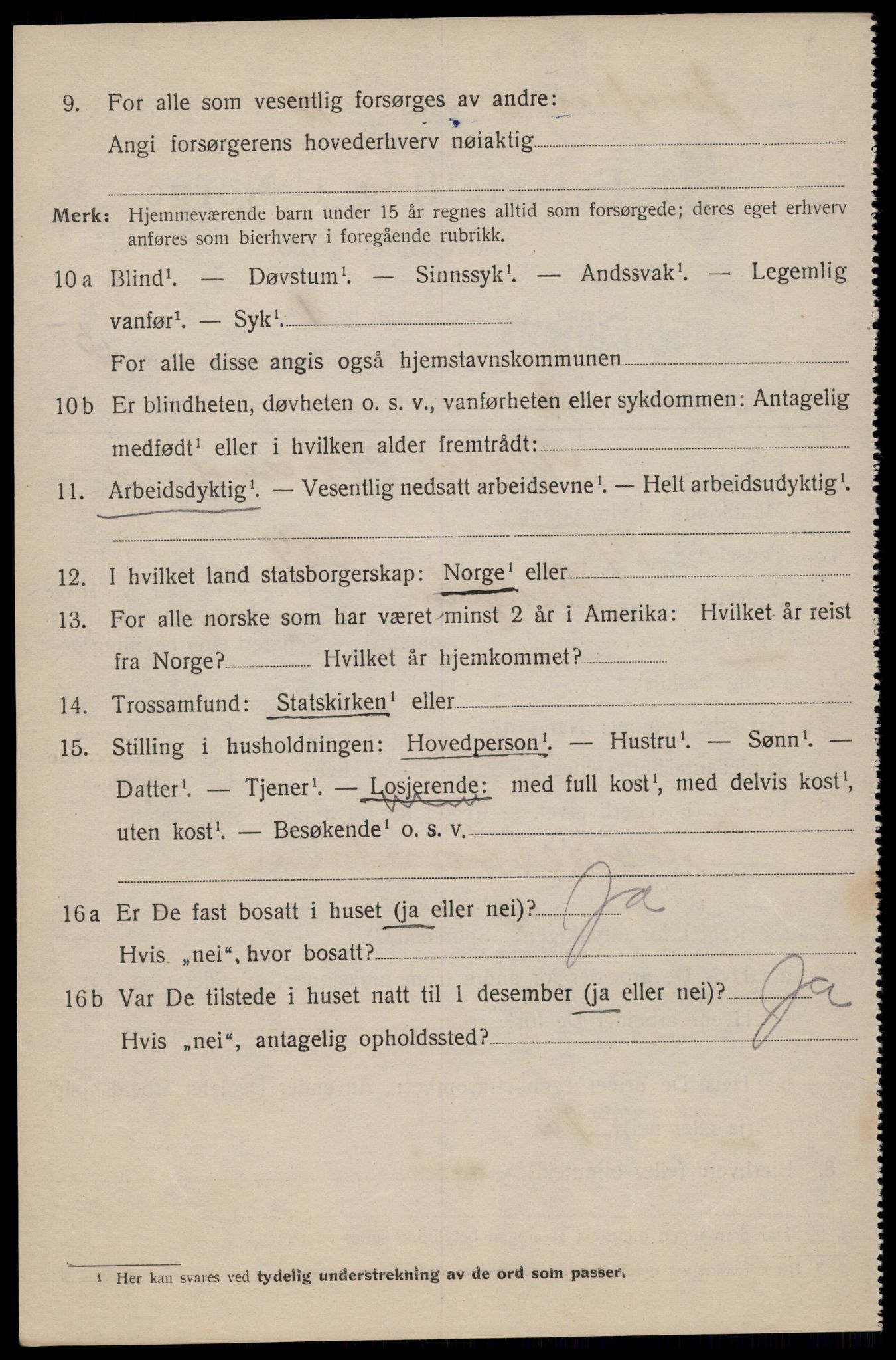 SAT, 1920 census for Trondheim, 1920, p. 54221