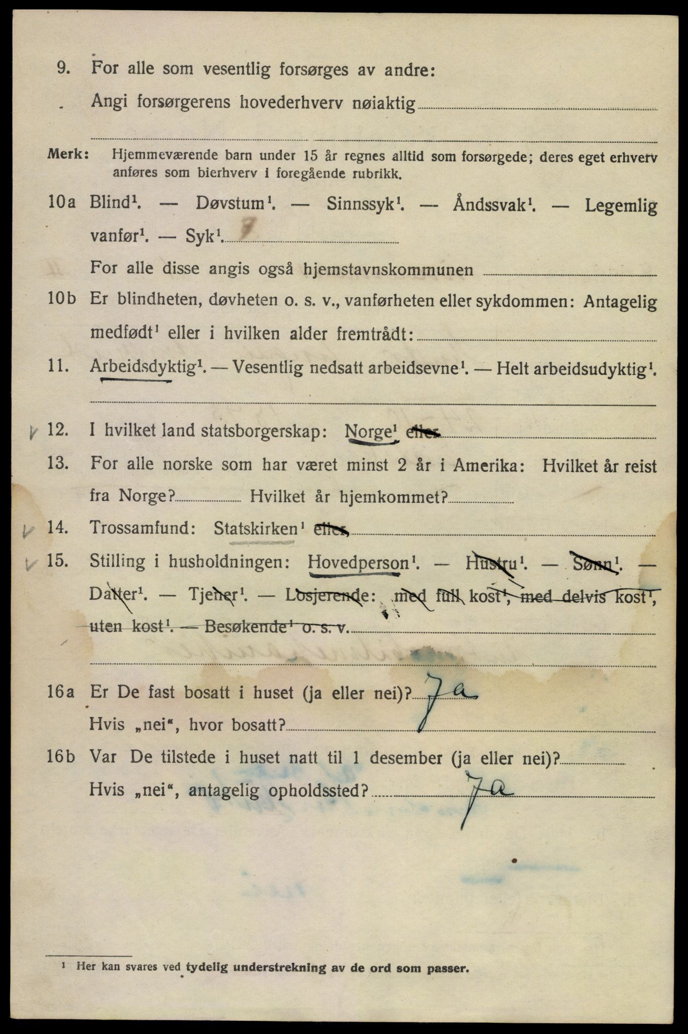 SAO, 1920 census for Kristiania, 1920, p. 364738