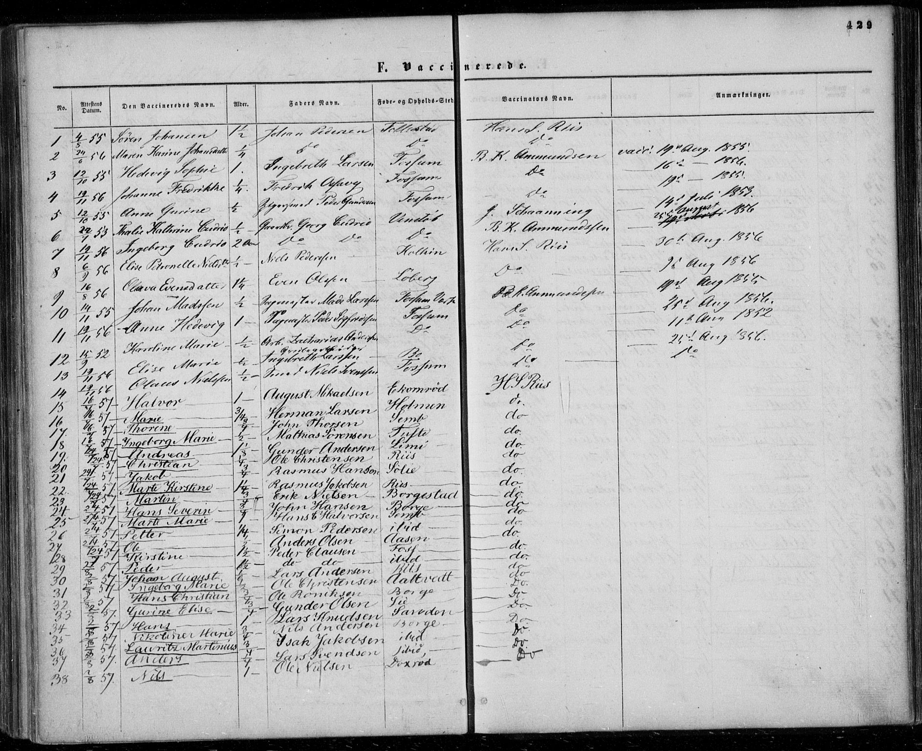 Gjerpen kirkebøker, SAKO/A-265/F/Fa/L0008b: Parish register (official) no. I 8B, 1857-1871, p. 429