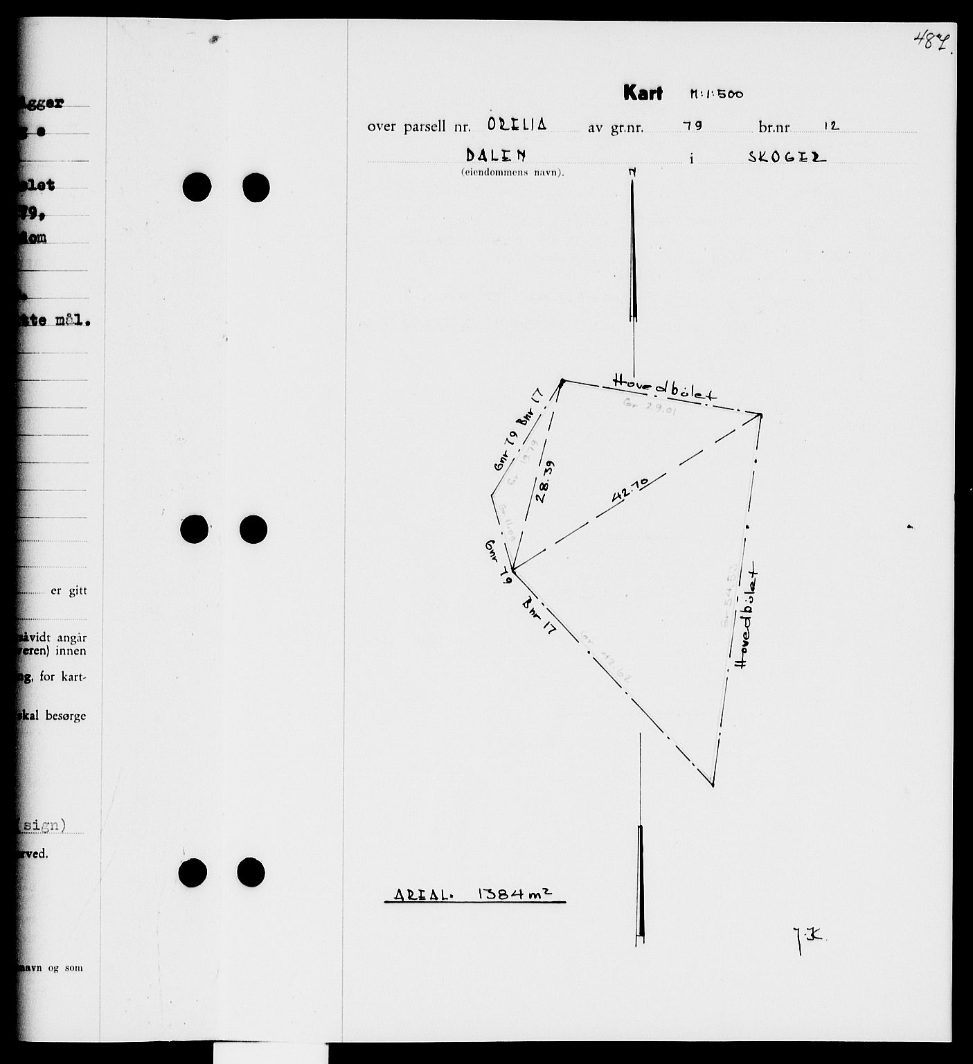 Holmestrand sorenskriveri, AV/SAKO-A-67/G/Ga/Gaa/L0057: Mortgage book no. A-57, 1943-1944, Diary no: : 1162/1943