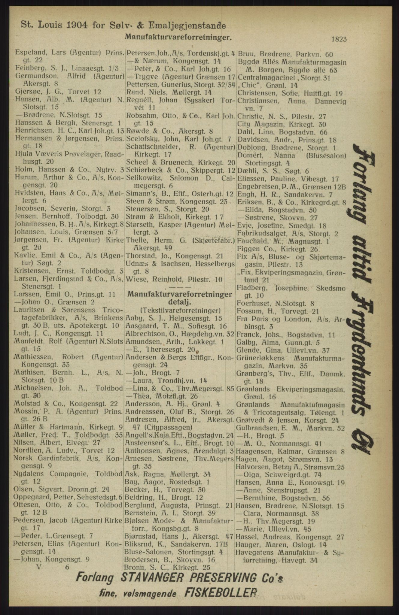 Kristiania/Oslo adressebok, PUBL/-, 1914, p. 1823