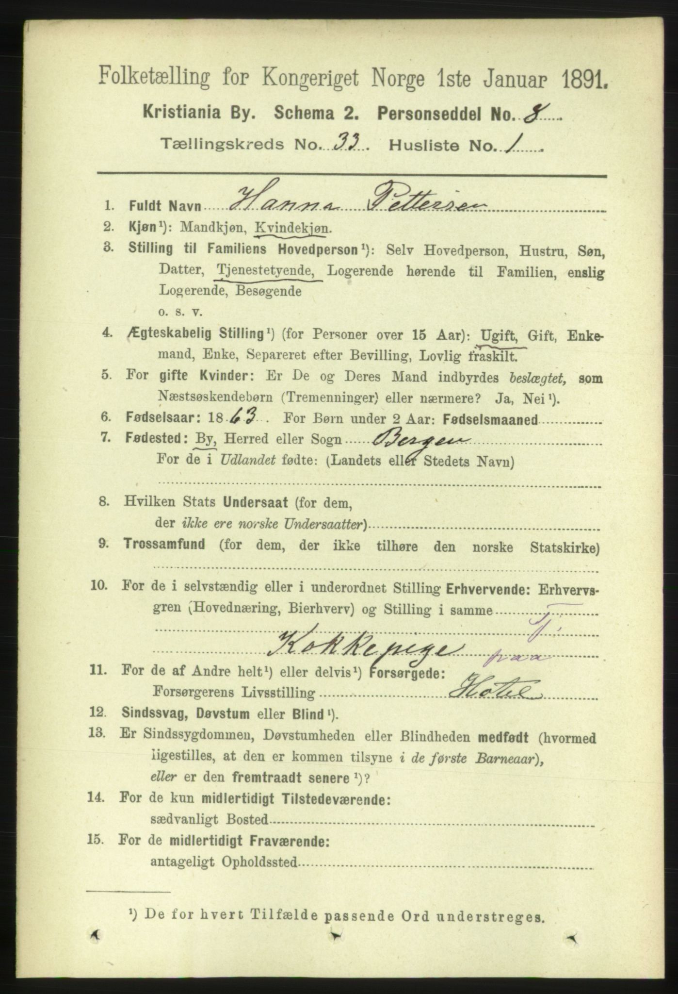 RA, 1891 census for 0301 Kristiania, 1891, p. 17707