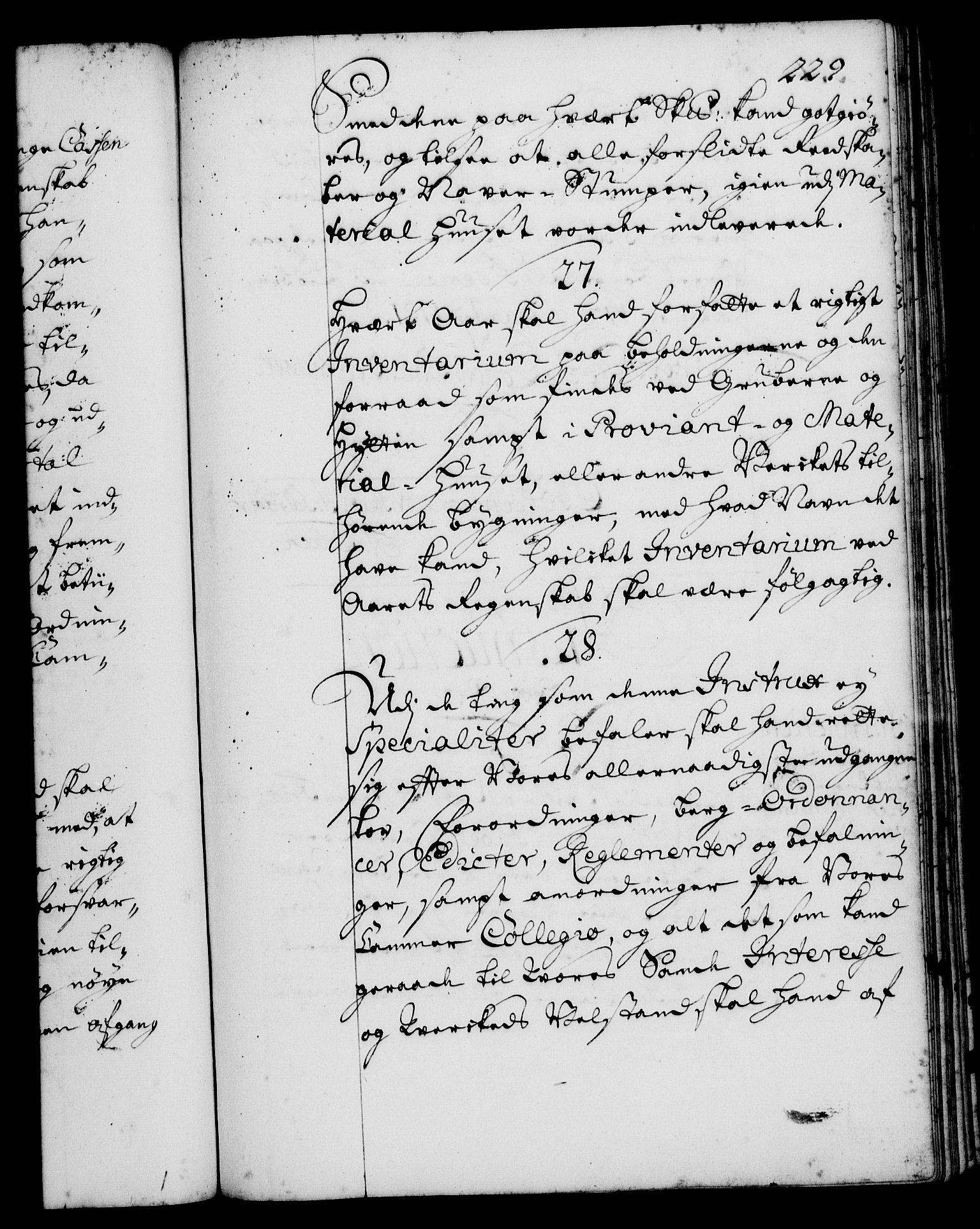 Rentekammeret, Kammerkanselliet, RA/EA-3111/G/Gg/Ggi/L0001: Norsk instruksjonsprotokoll med register (merket RK 53.34), 1720-1729, p. 229
