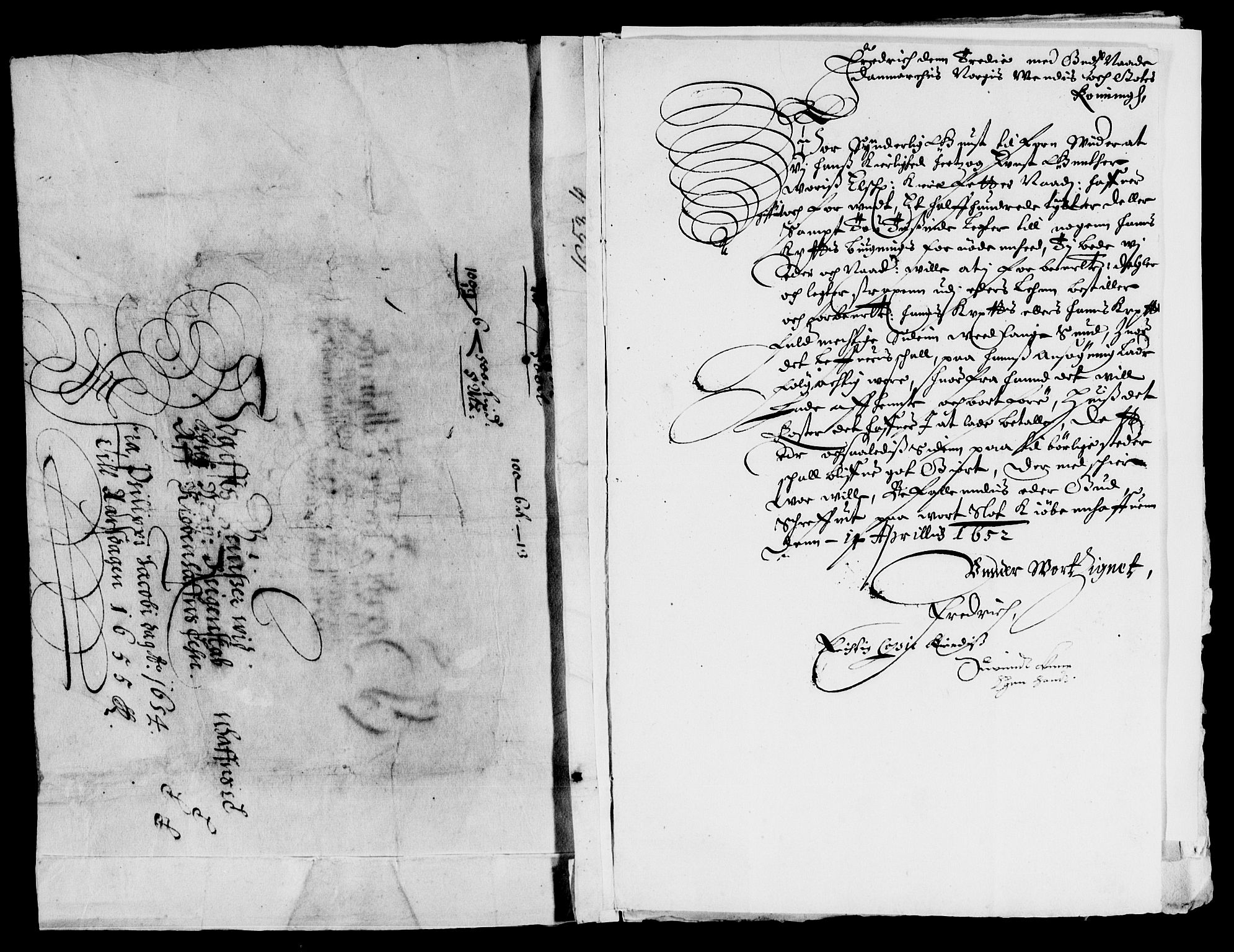 Rentekammeret inntil 1814, Reviderte regnskaper, Lensregnskaper, AV/RA-EA-5023/R/Rb/Rbp/L0039: Bratsberg len, 1652-1654