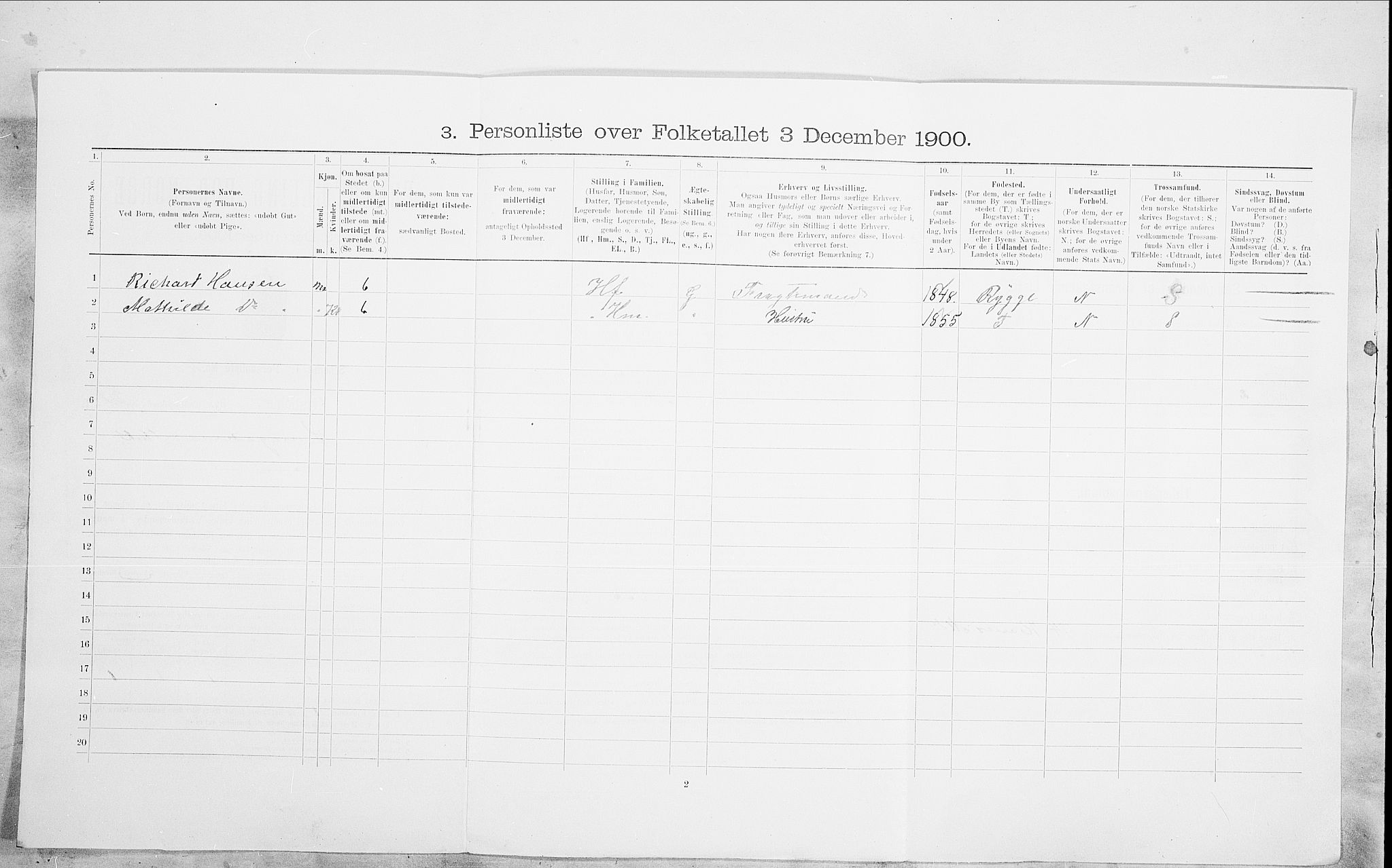 SAO, 1900 census for Kristiania, 1900, p. 86748